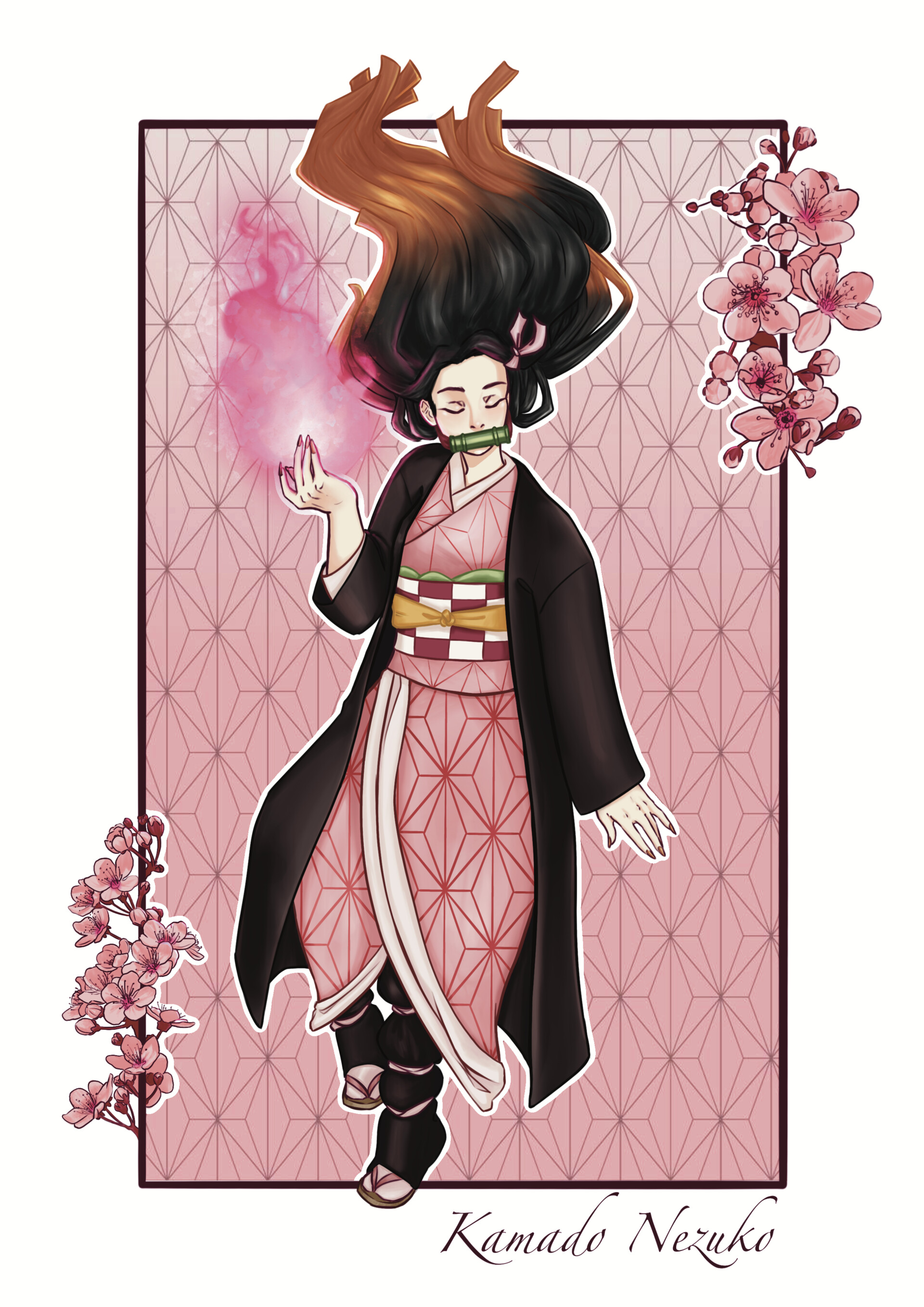 ArtStation - Nezuko Kamado Fanart