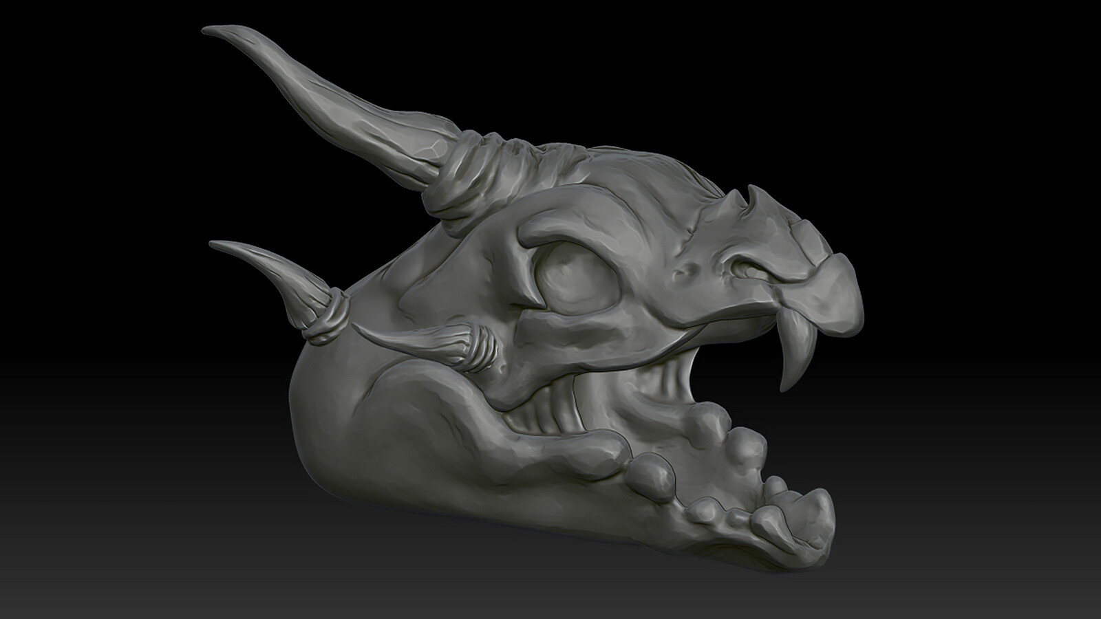Dragon Skull Sculpt