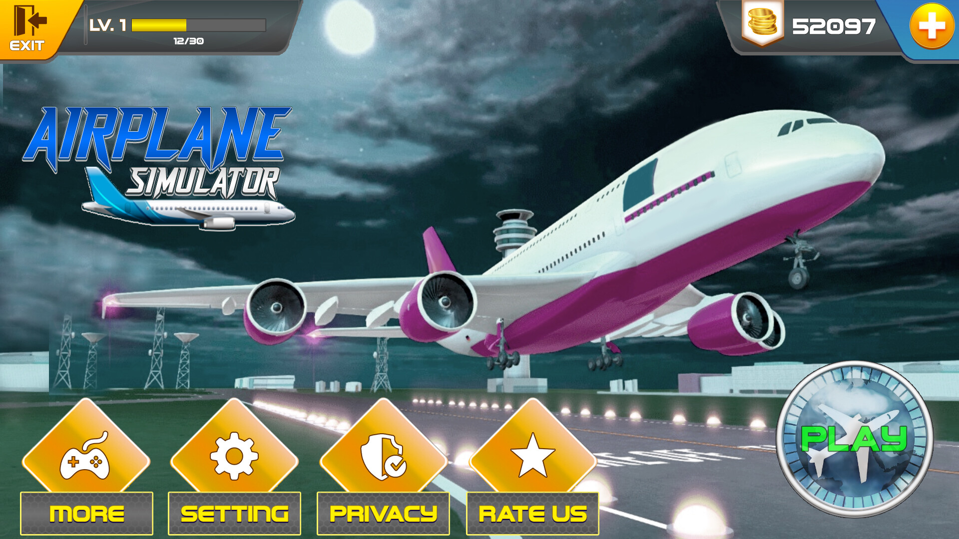 ArtStation AIRPLANE GAME UI/UX