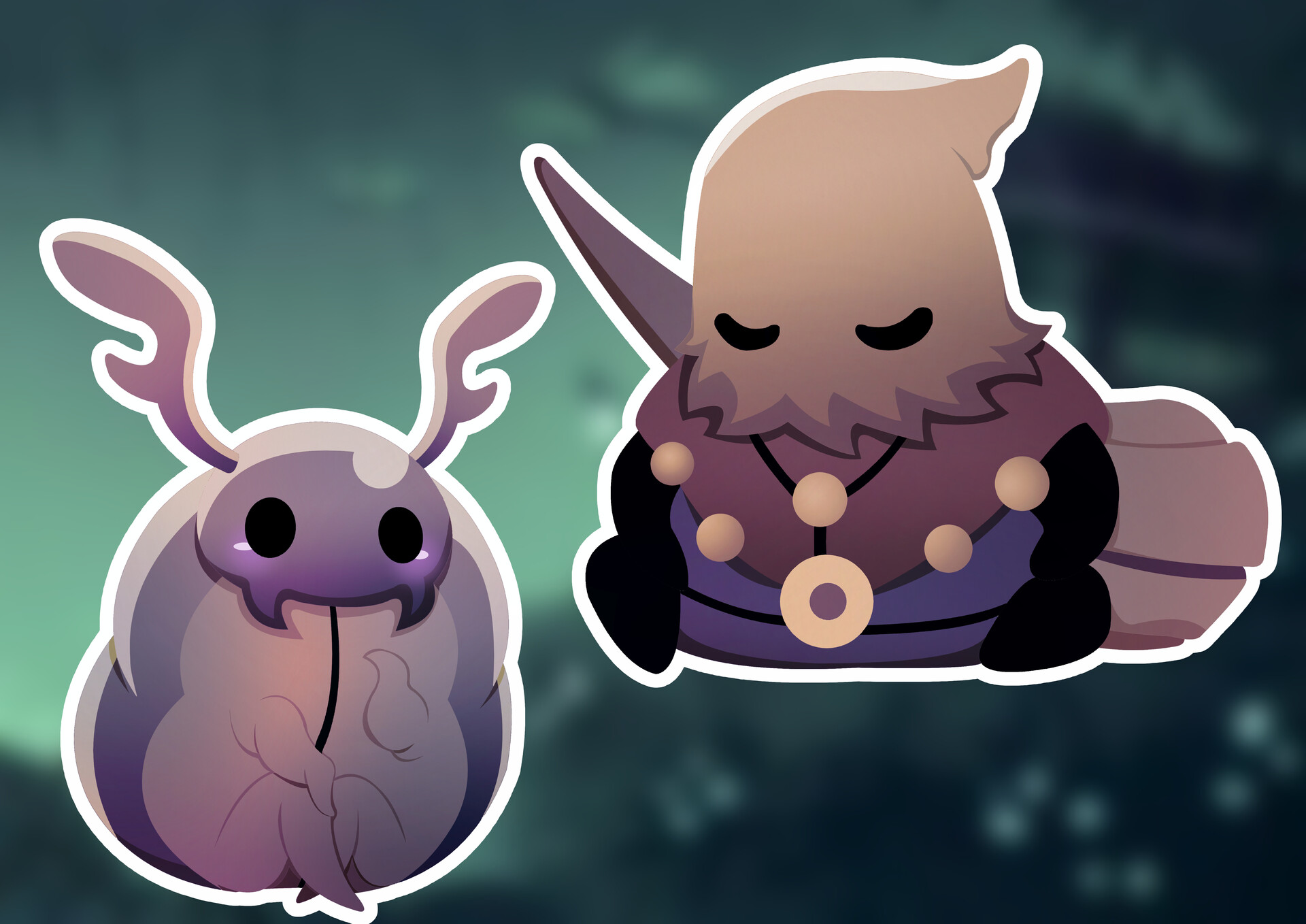 ArtStation Bretta and Cloth HOLLOW KNIGHT STICKERS
