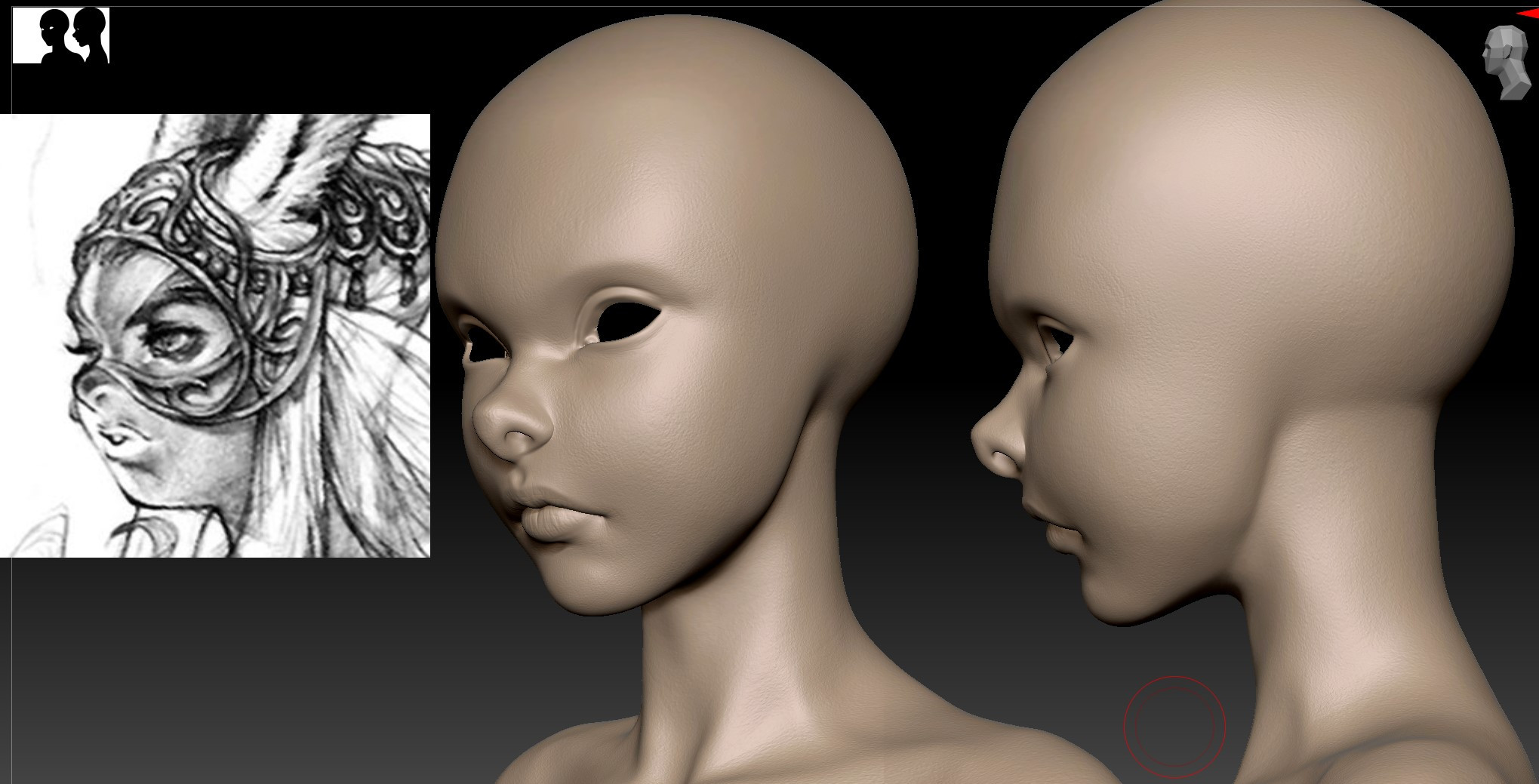 I tried to follow a lot of stylized curves to keep the "bunny" look of FF12 concepts