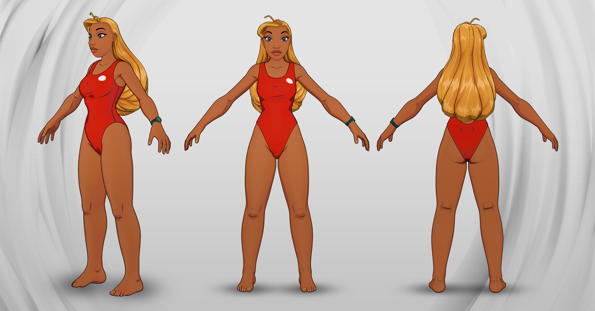 Martin posch lilo stitch lifeguard fan art