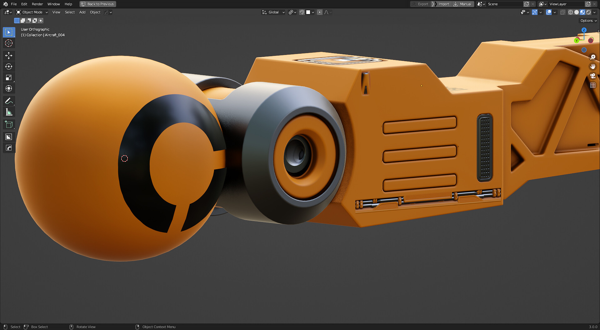 Phong Ly Robot Arm Blender Hard Surface Modeling