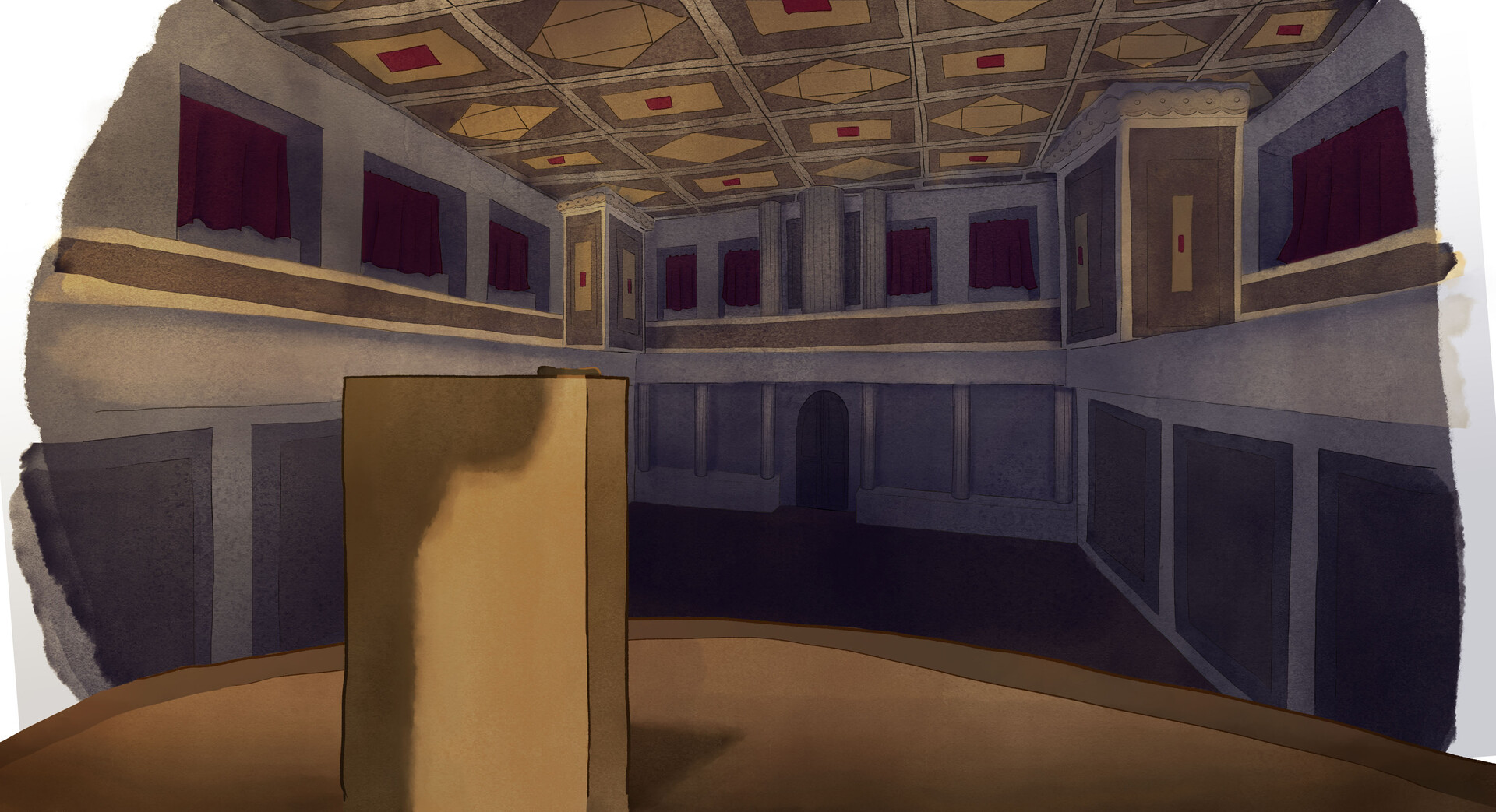 ArtStation - Background auditorium
