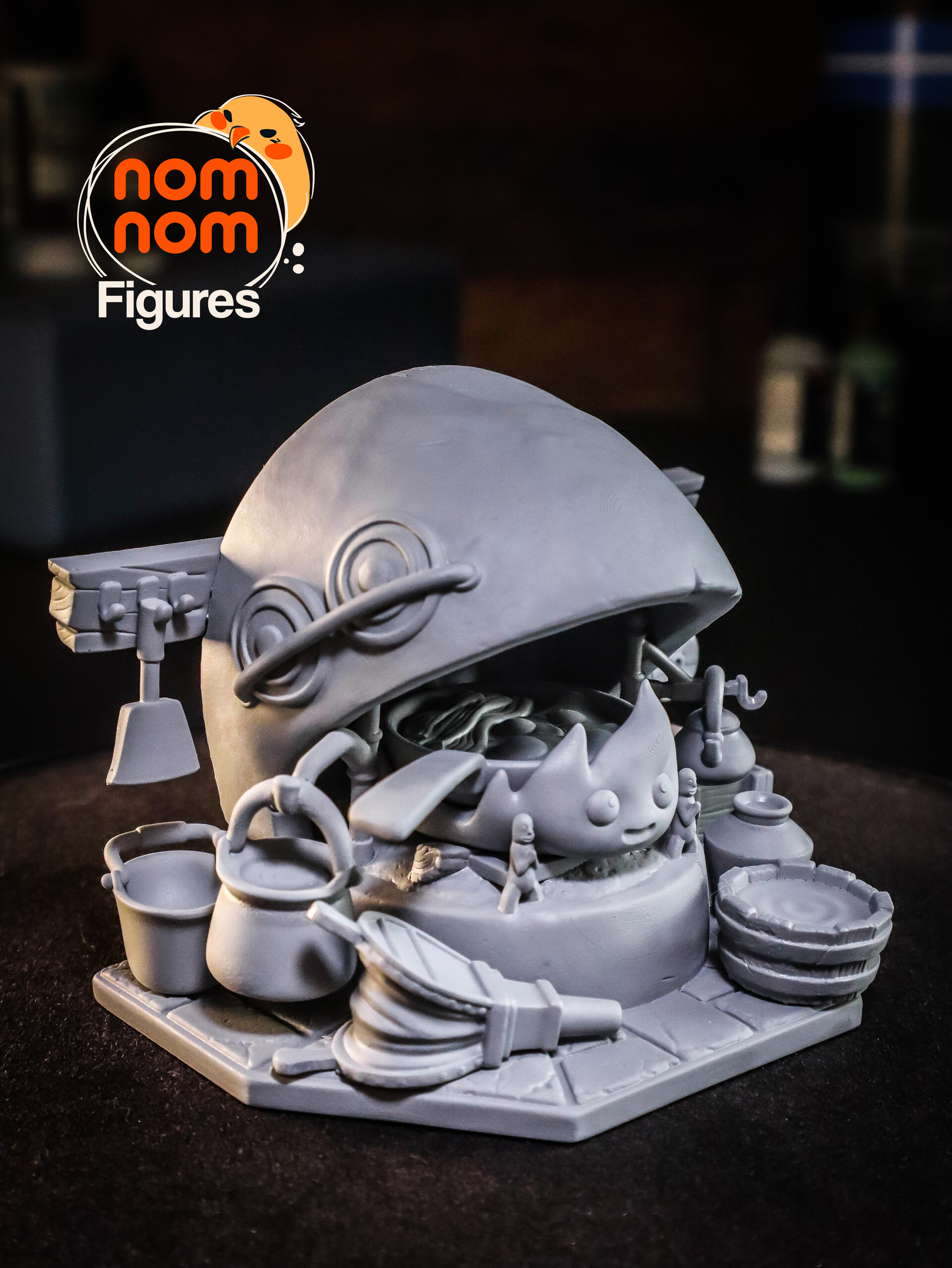STL file calcifer howl's moving castle ghibli 🏰・3D printing template to  download・Cults