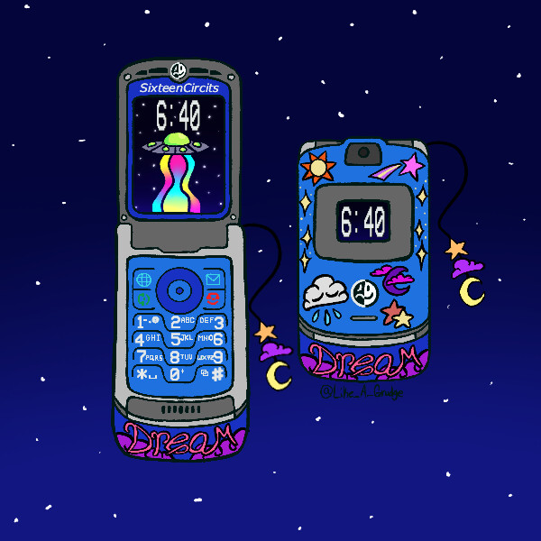 2000s flip phone aesthetic
