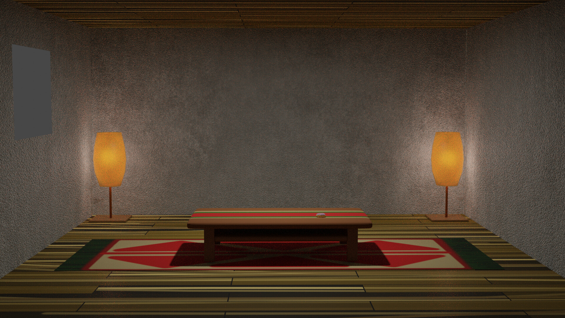 Renders of my first project of this year; a japanese style