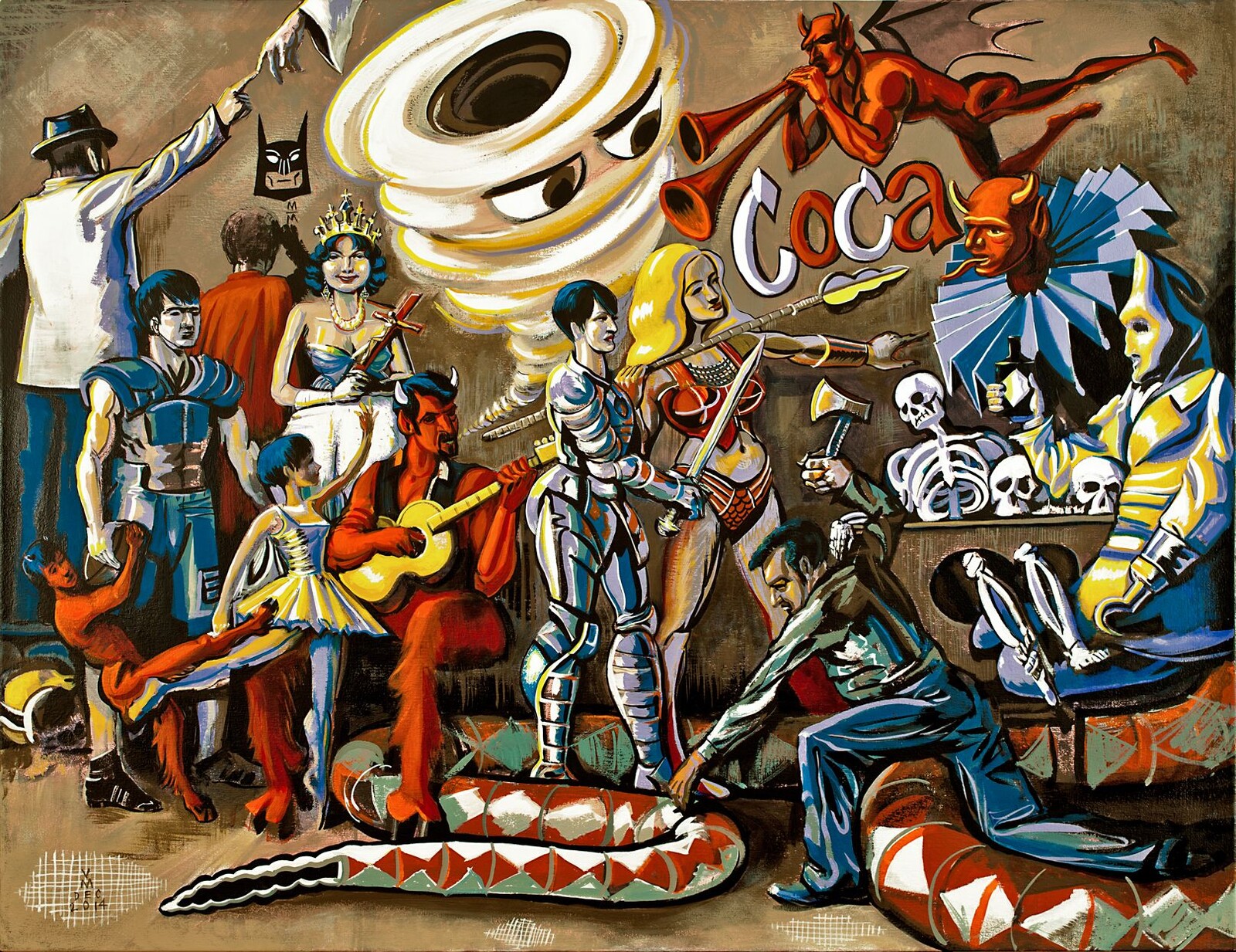 THE FAMILY, 44X34  inches, acrylic on canvas, 2015.