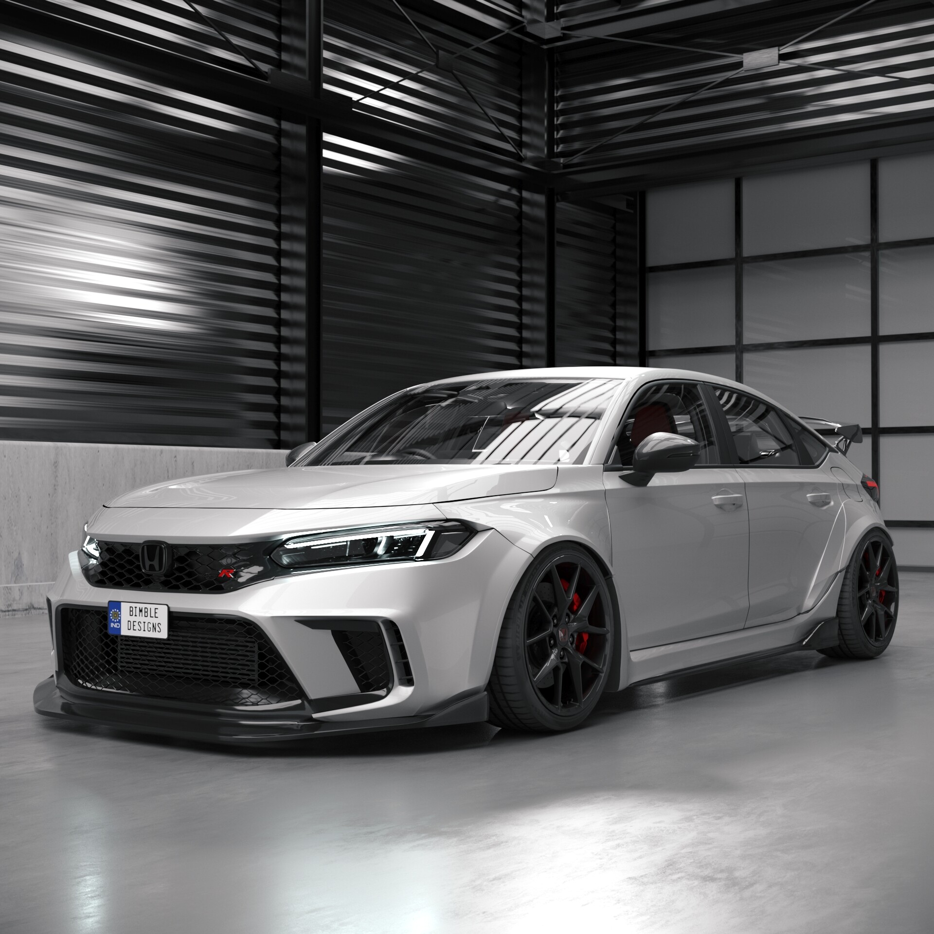 ArtStation Honda Civic TypeR facelift widebdoy