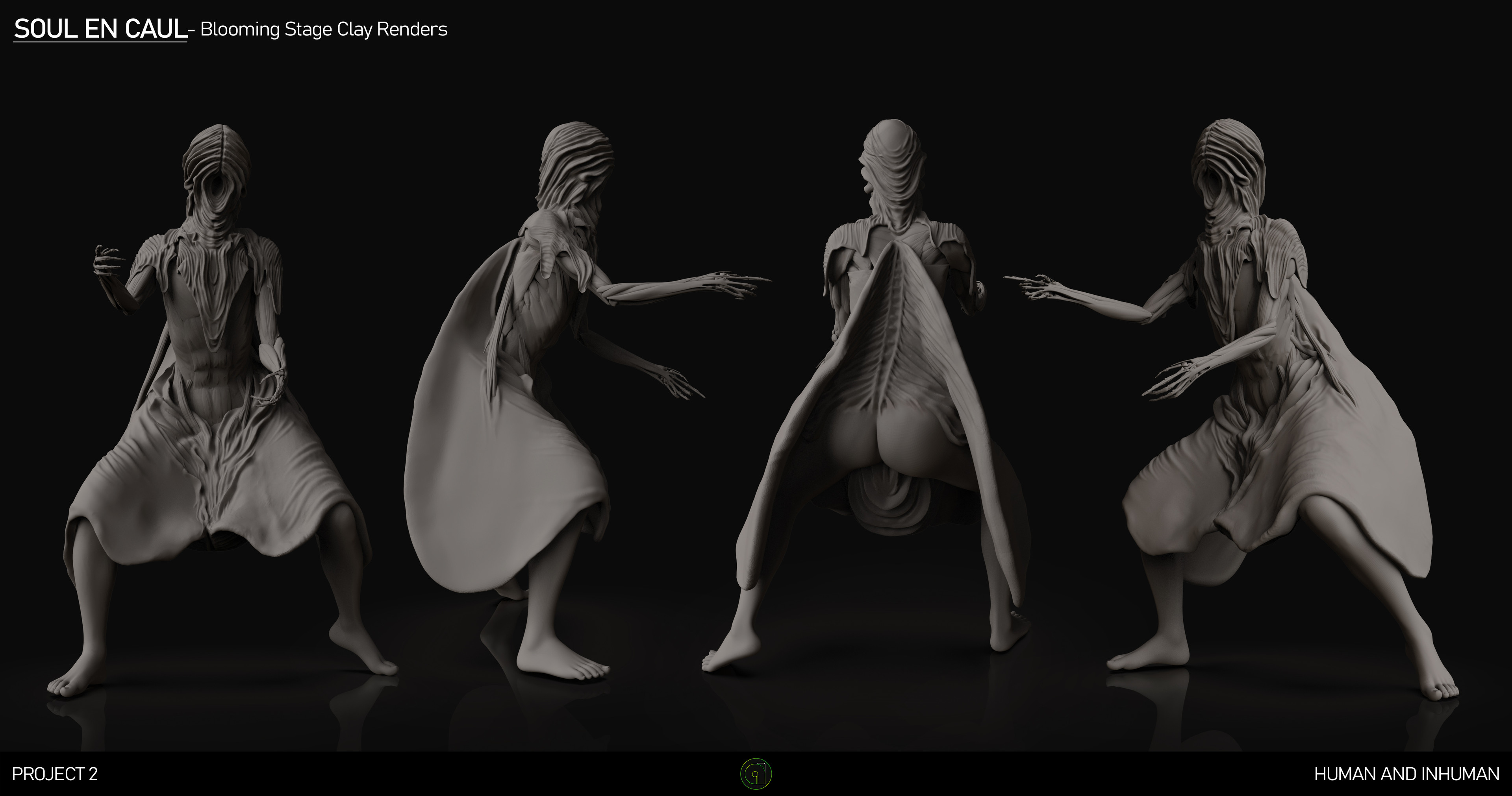 Blooming Stage Clay Render