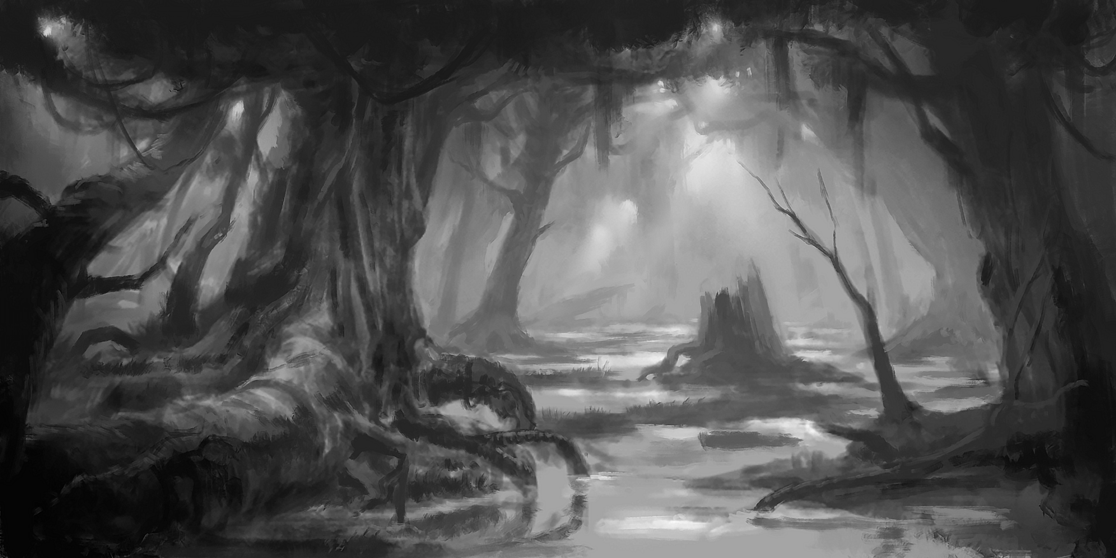 Swamp, sketch