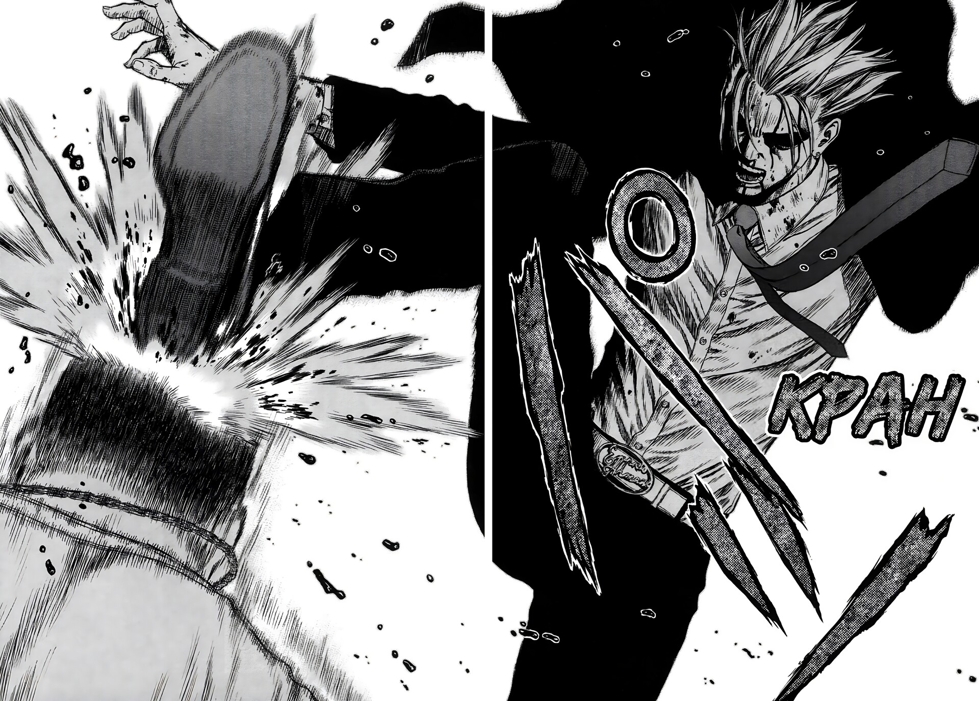 ArtStation - Sun Ken Rock manga panels, image size:1920x1376