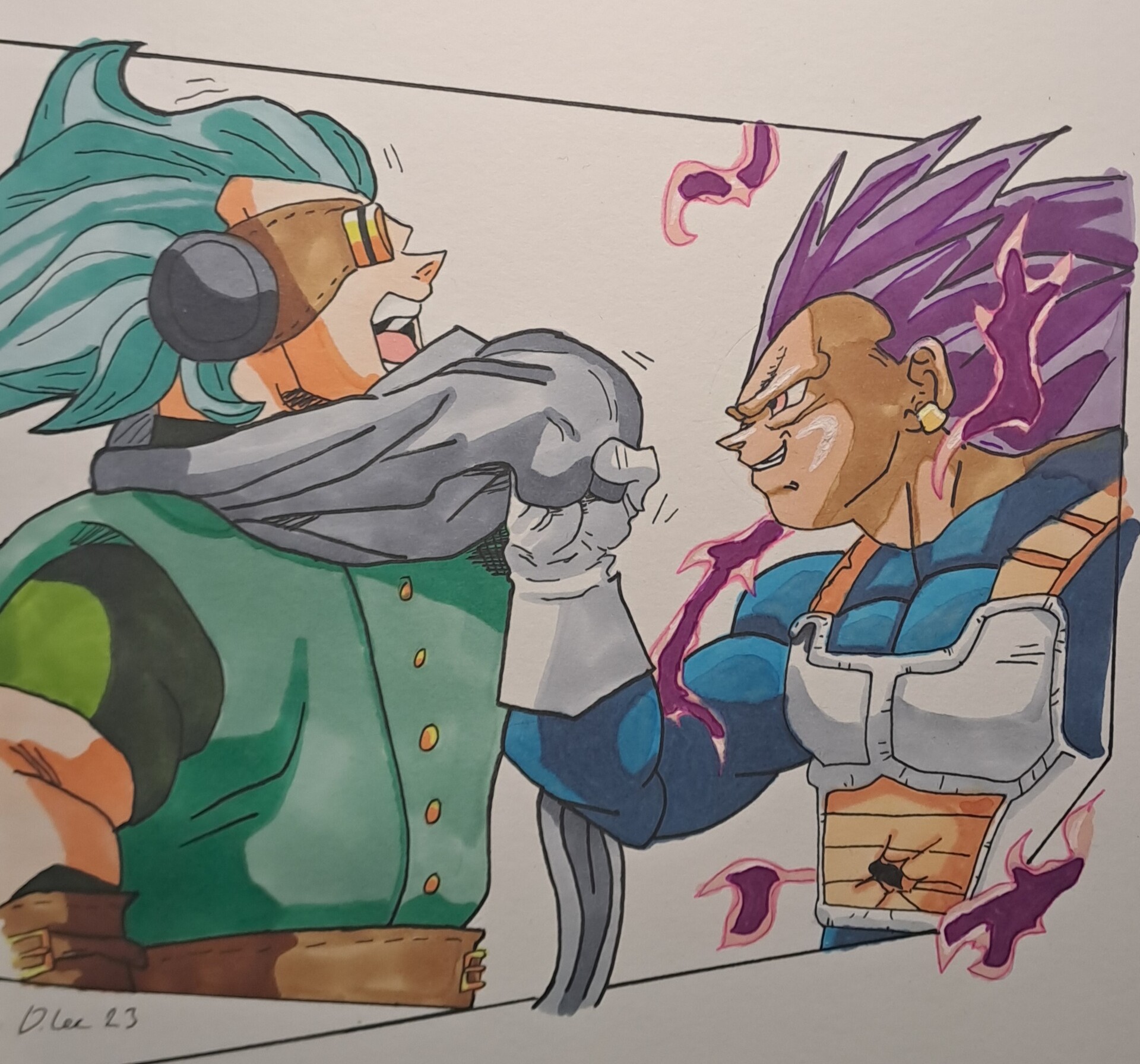 ArtStation Ultra Ego Vegeta vs Granolah