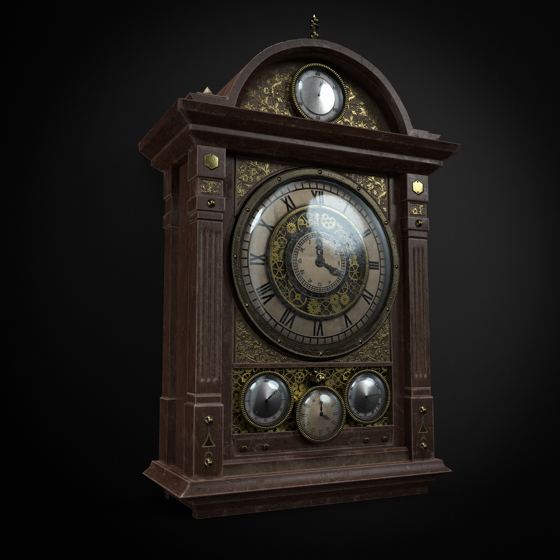 ArtStation Old wall clock
