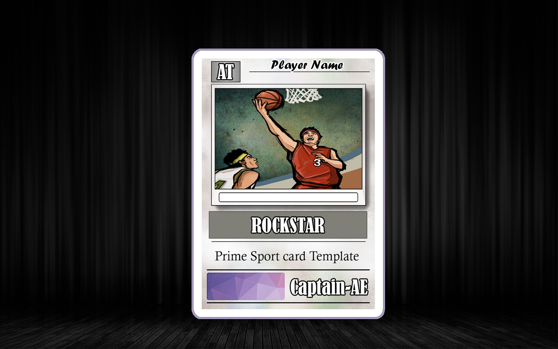 ArtStation Sports Trading Card template V6