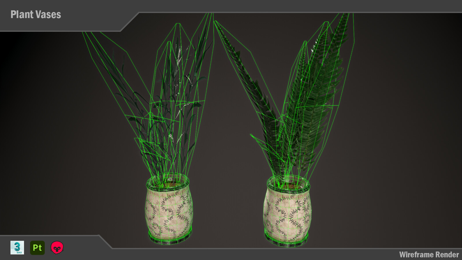 Plant Vases Wireframe