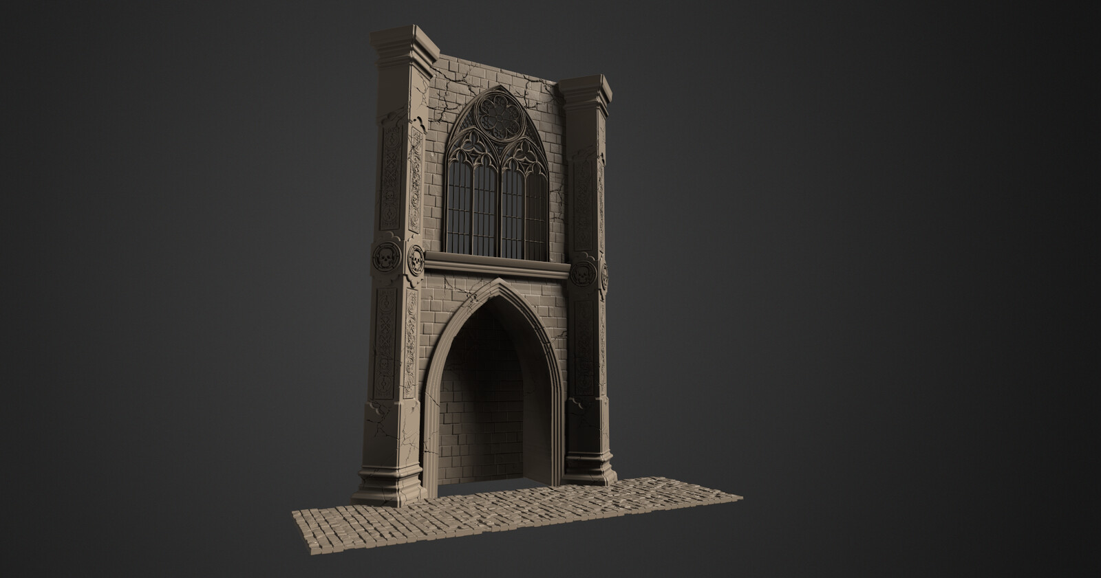 3d coat clay render facade