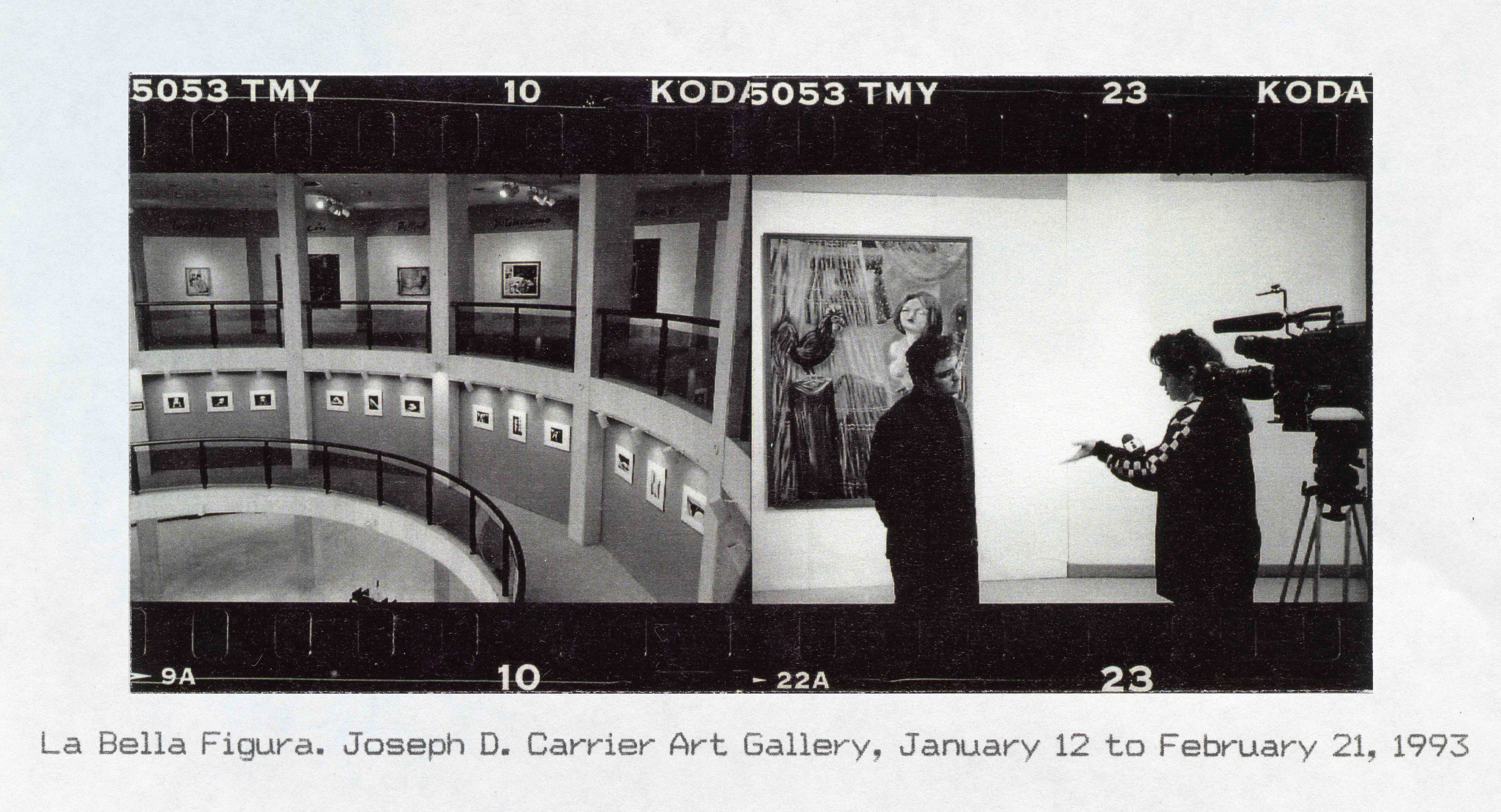 1993, LA BELLA FIGURA, Group show at The Joseph D. Carrier Art Gallery.
