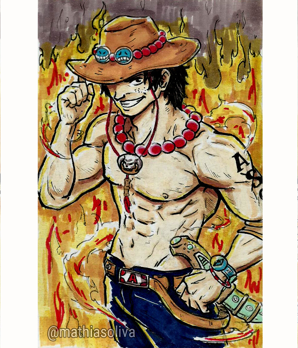 ArtStation - One Piece - Ace