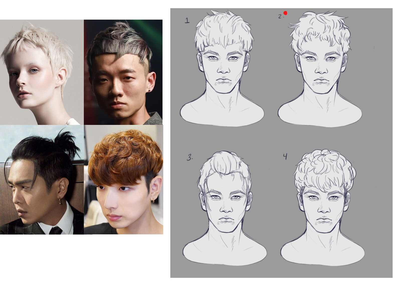 Hair exploration. I wanted it to look tidy but self-cut. 