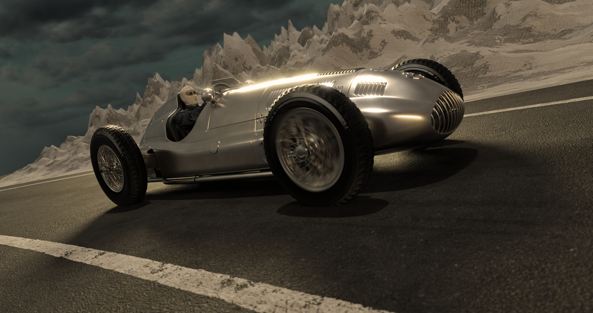 ArtStation - Mercedes-Benz W165 1939