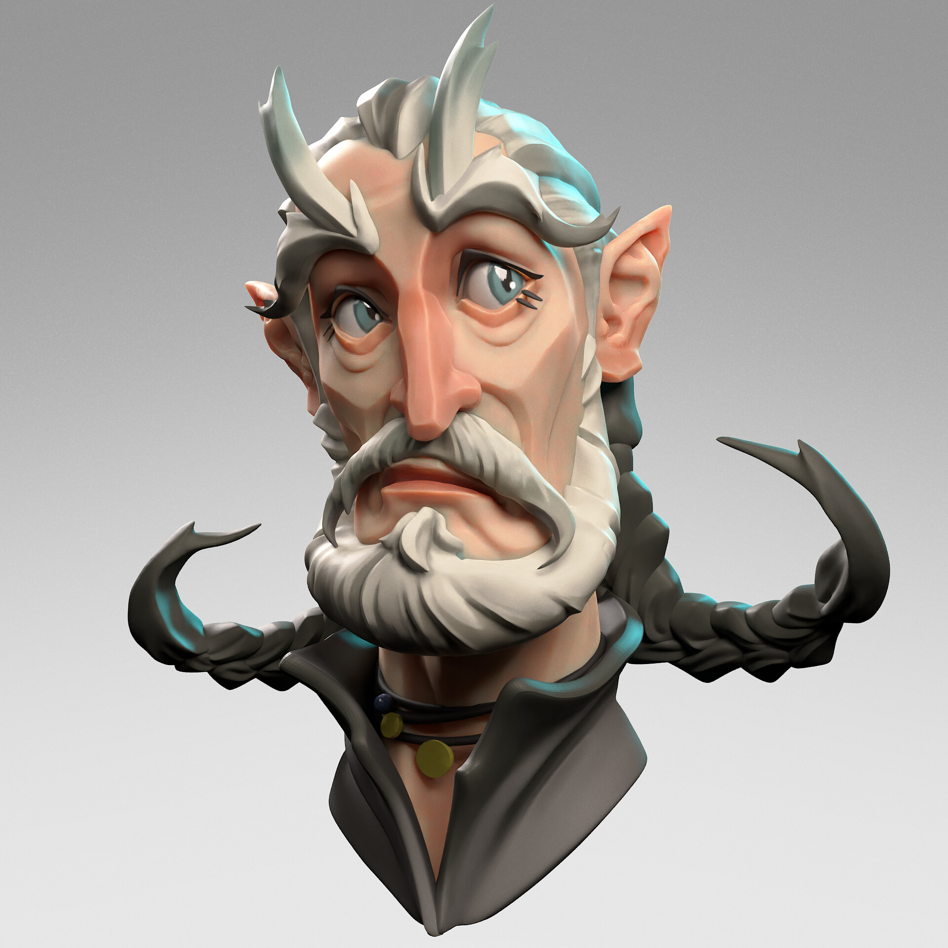 ArtStation - Stylized character sculpting practice Zbrush