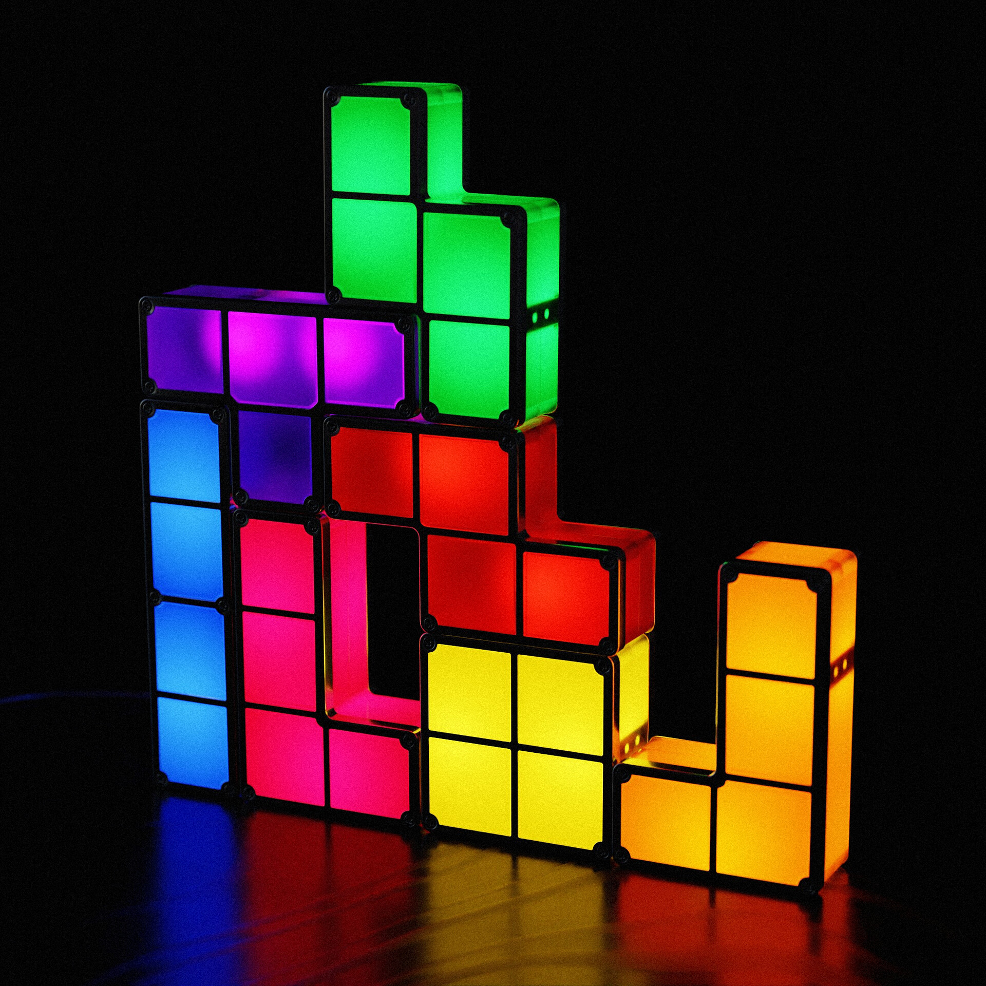 ArtStation - Tetris Lamp (Archviz Asset)