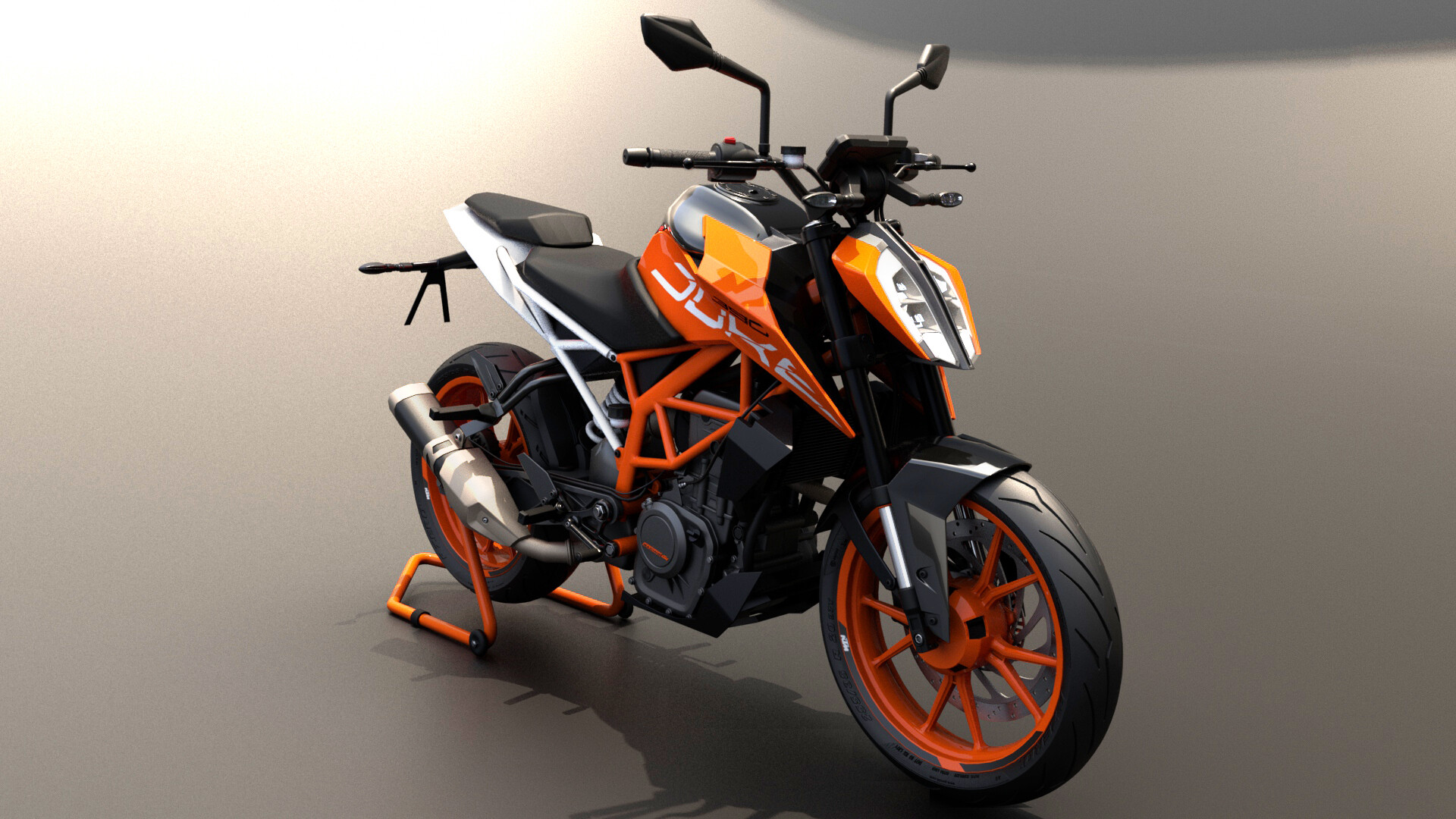 Ktm bike 3d shop wallpaper