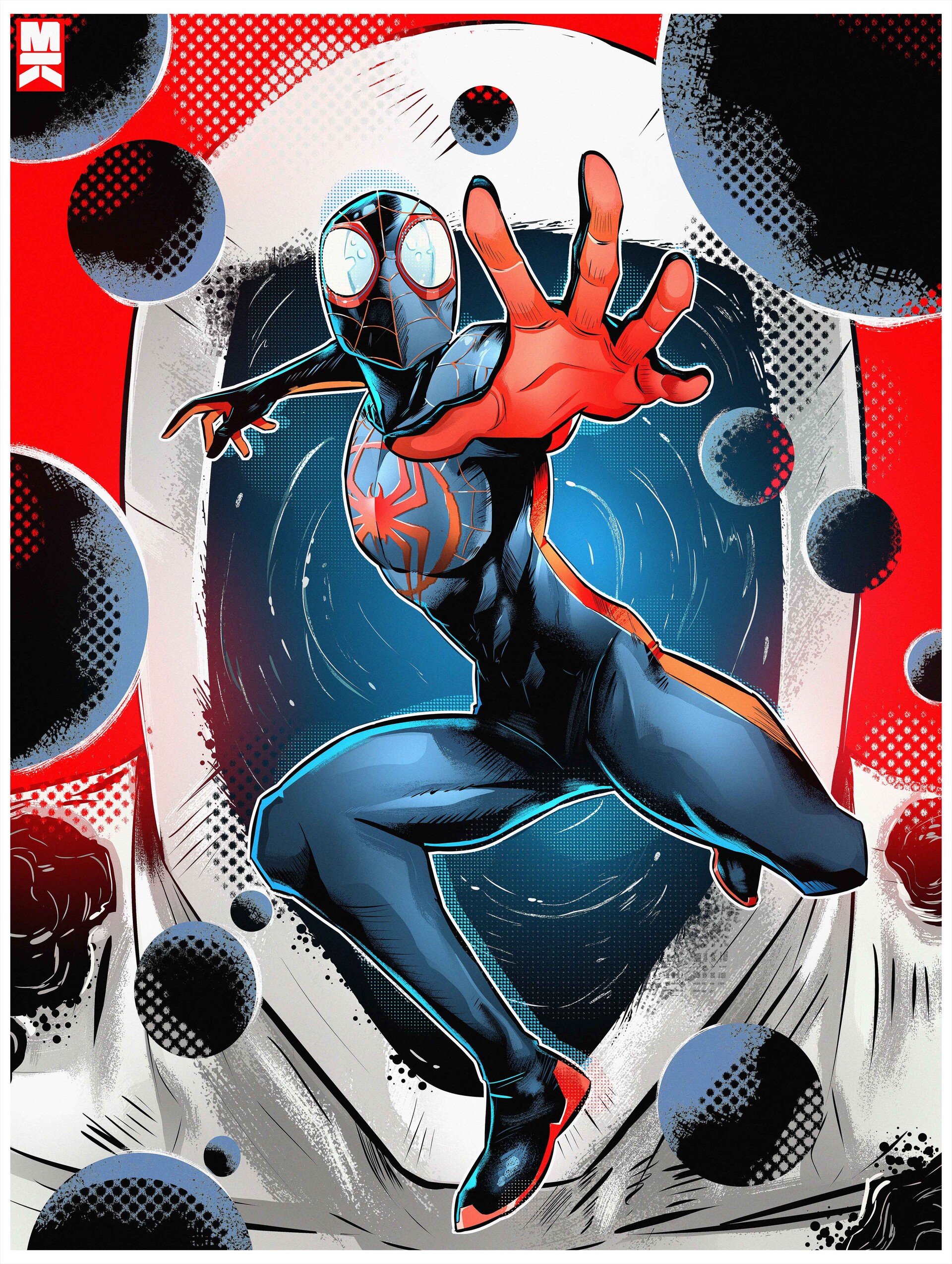 ArtStation Miles Vs Spot Across the Spiderverse