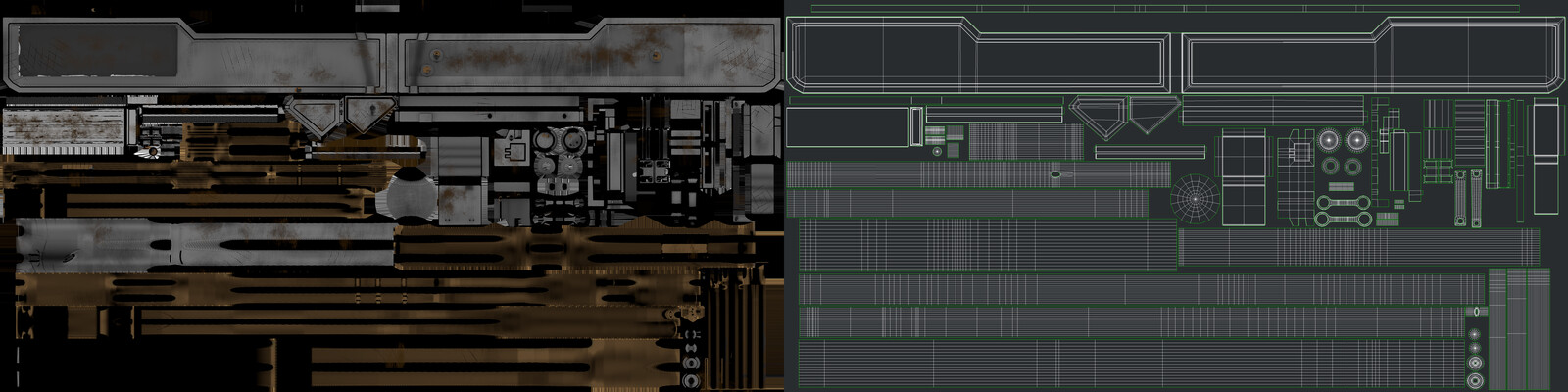 Panel Texture Set: Albedo, UVs