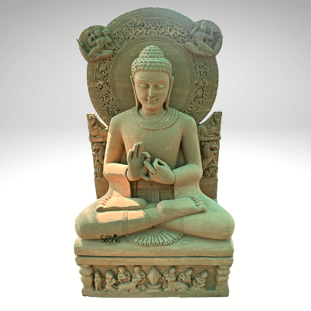 ArtStation 6ft Dharma Chakra Buddha Statue The Stone Studio
