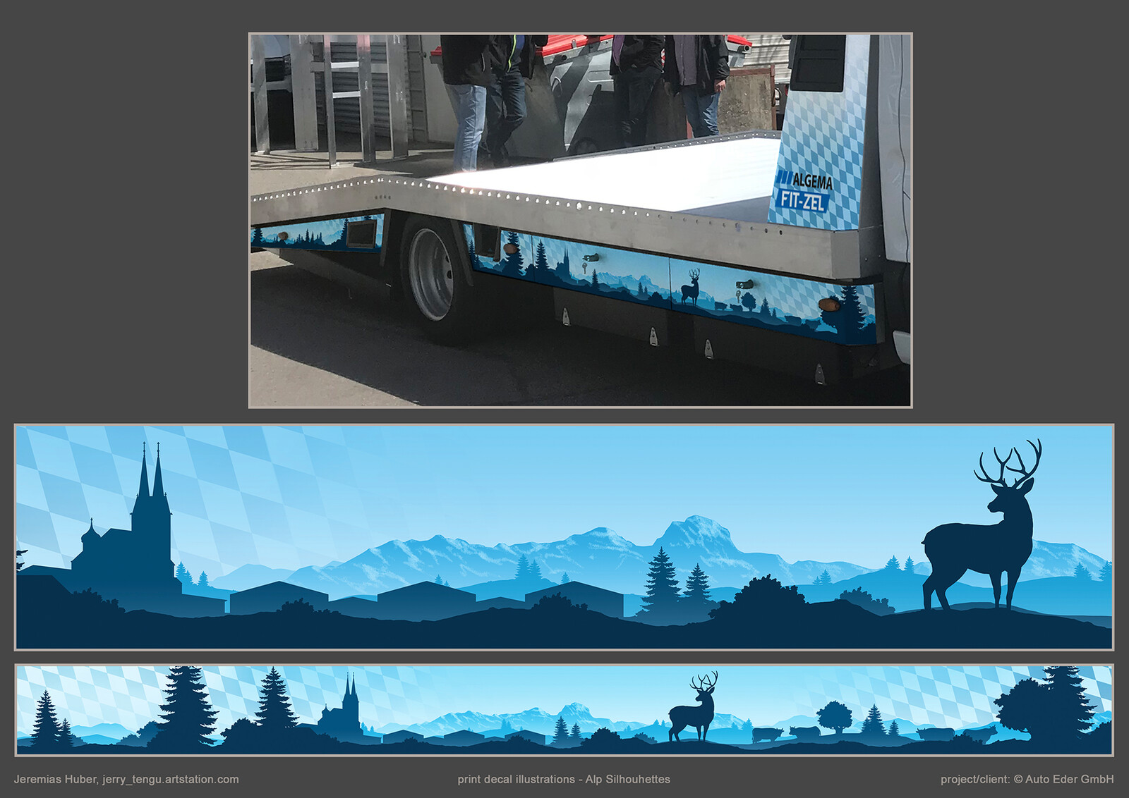 graphical design and vector illustration for Auto Eder GmbH