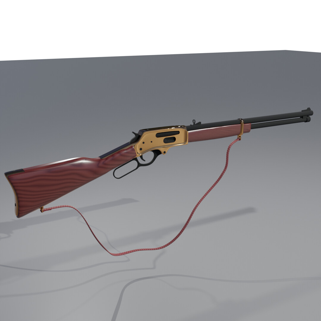 ArtStation - Lever action rifle