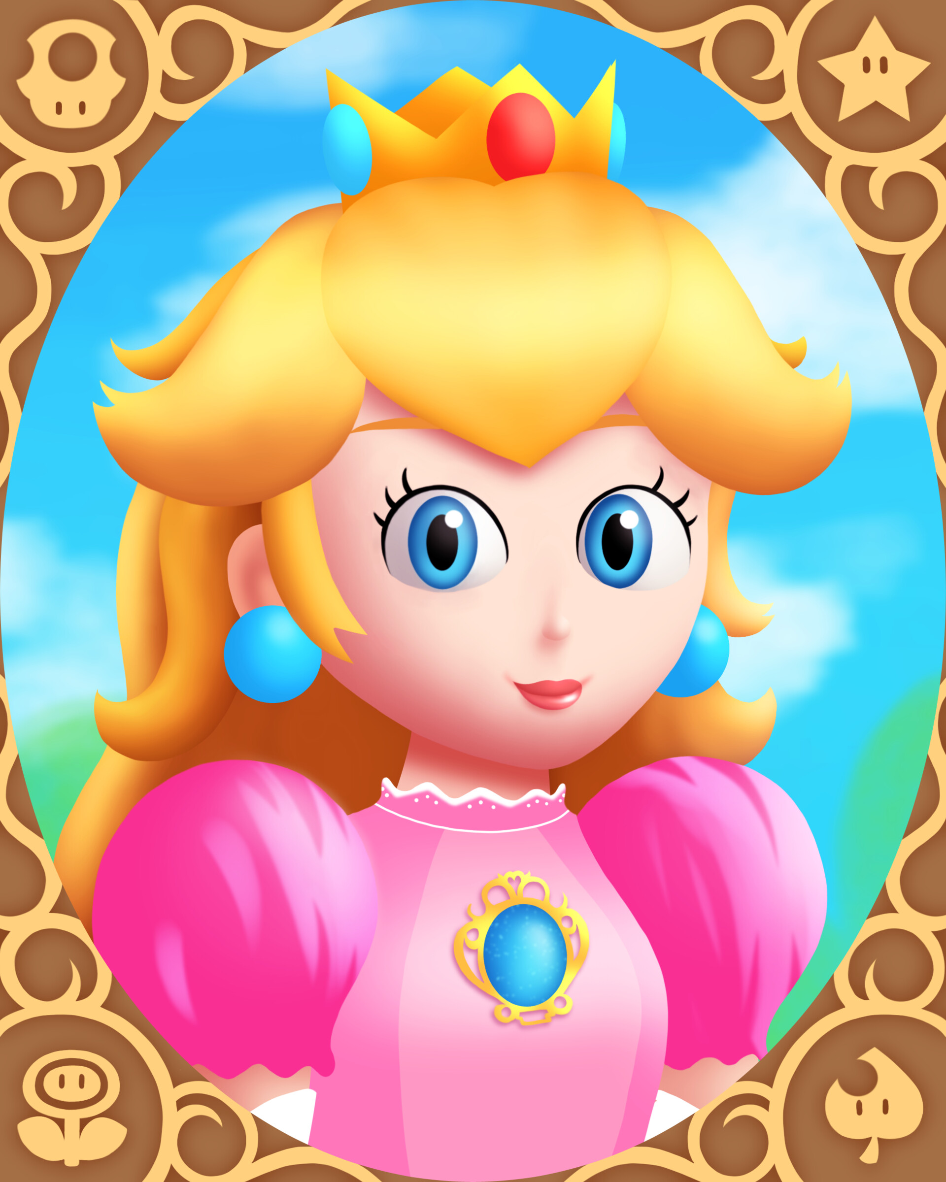 Princess Peach from Super Mario Bros.