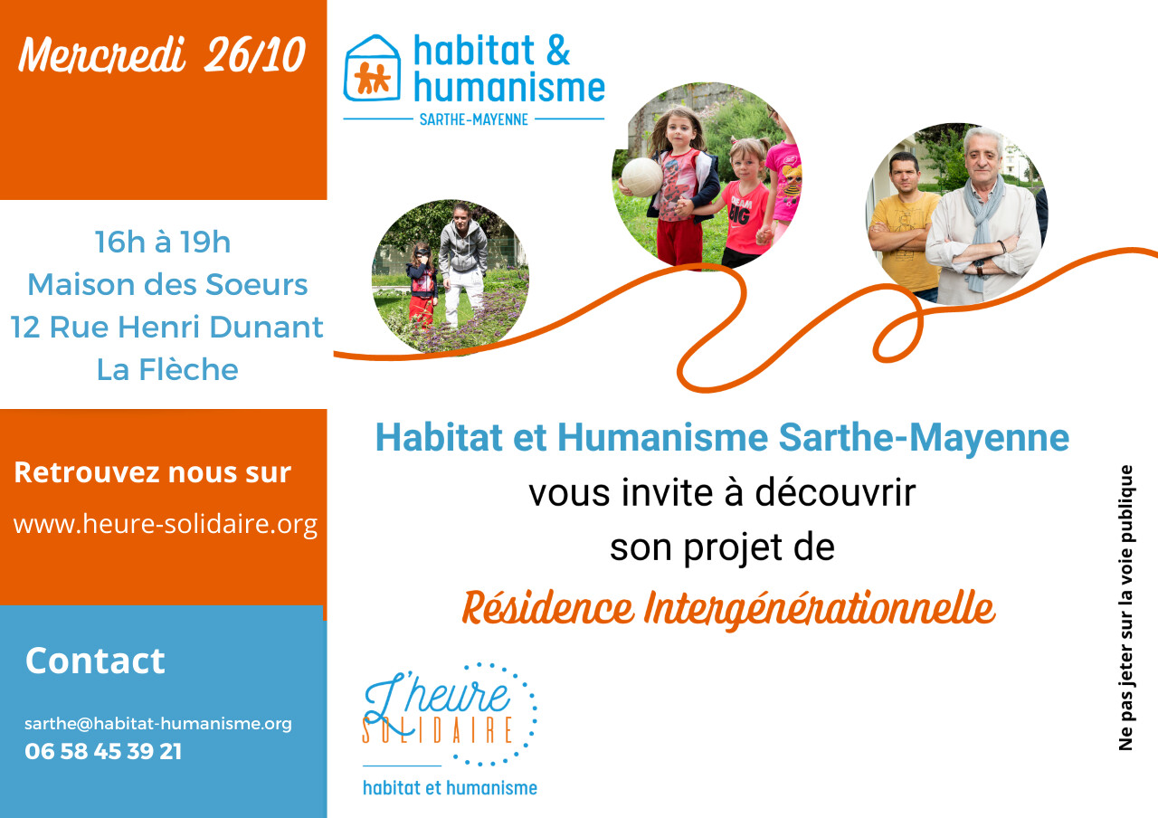 ArtStation Flyer Maison Intergénérationnelle Habitat et Humanisme