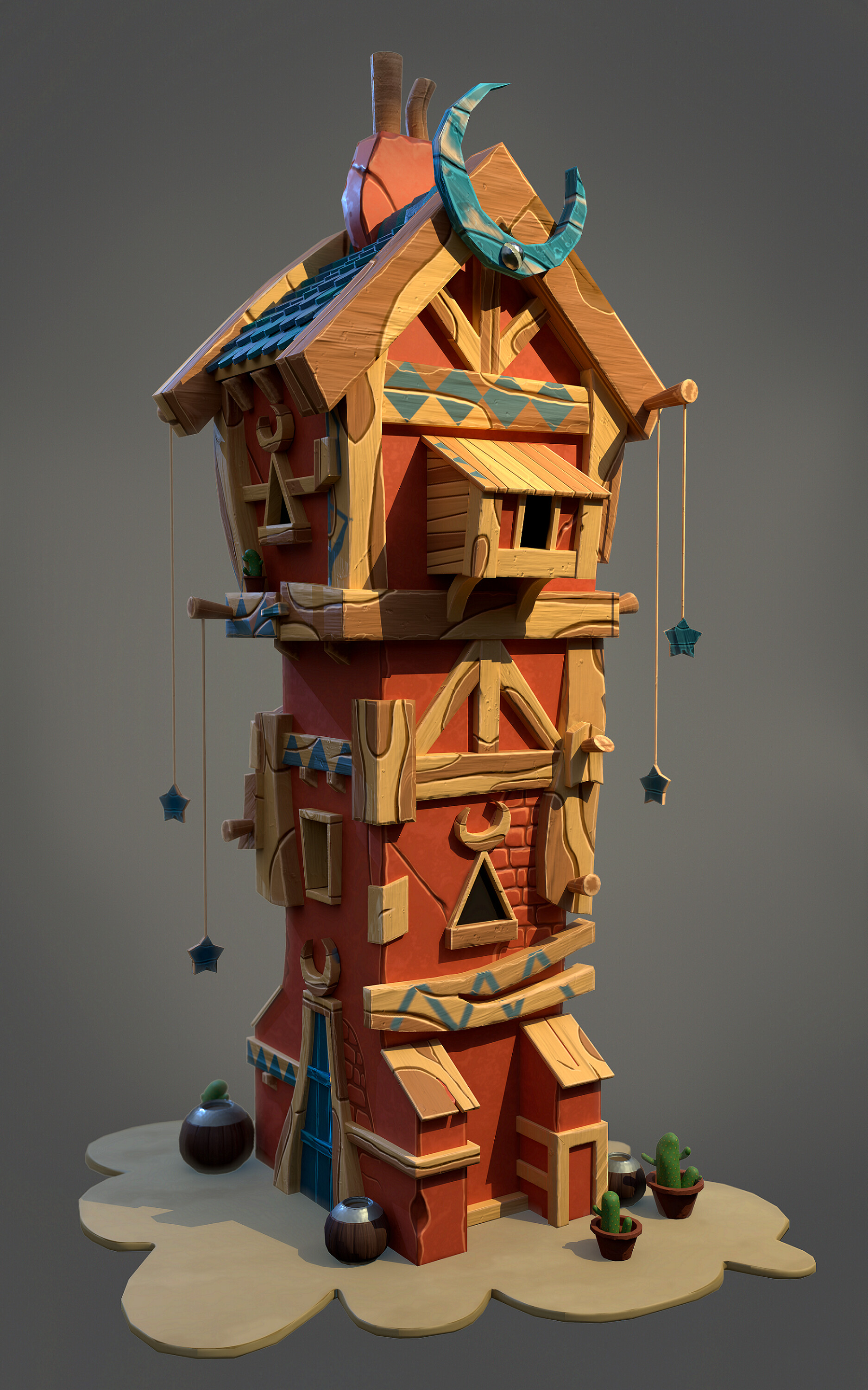 ArtStation - Fantazy stylized house