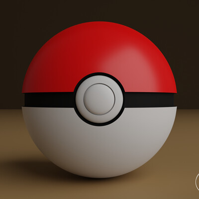 ArtStation - Voxel Pokeball