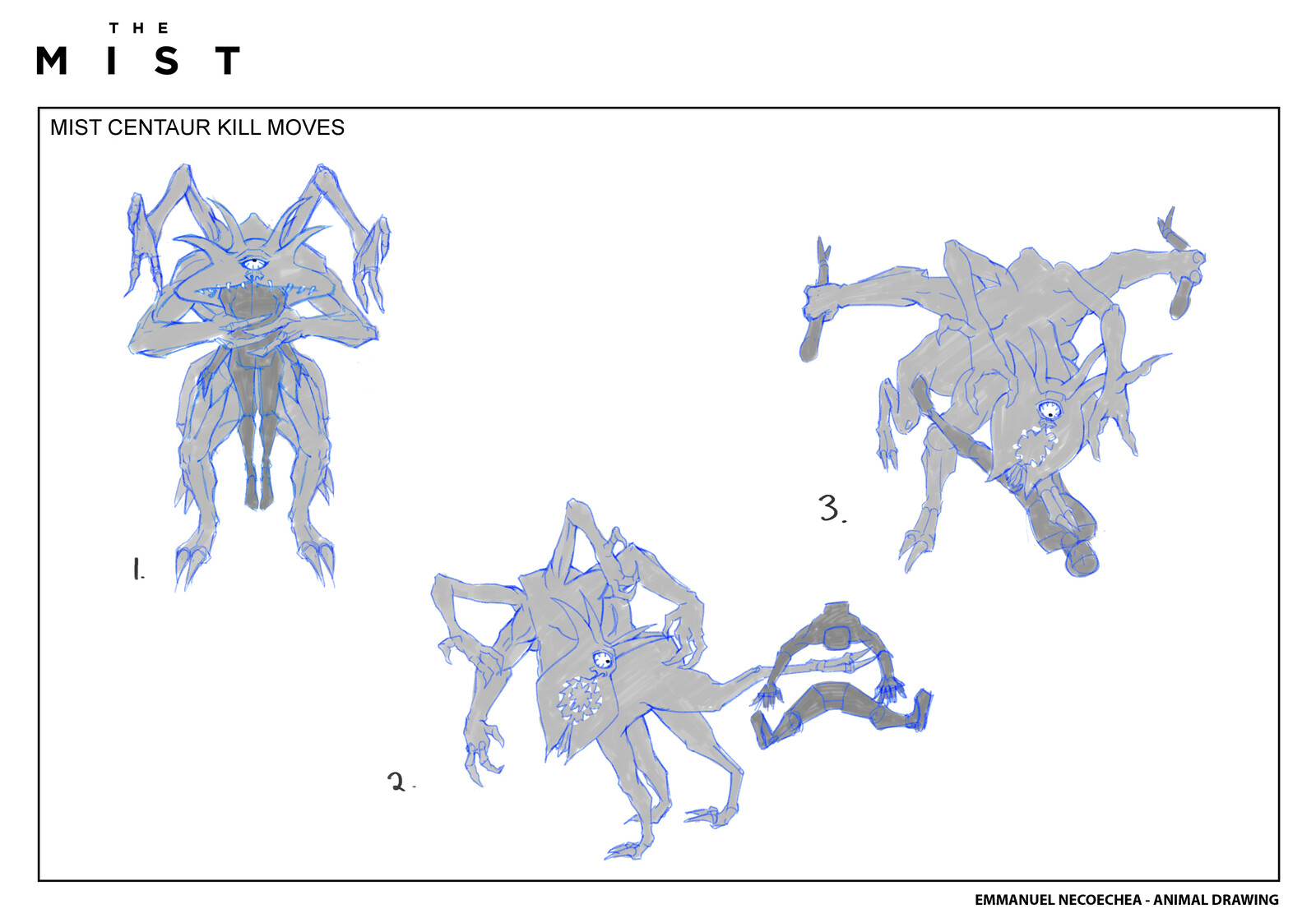 The Mist Centaur kill moves.