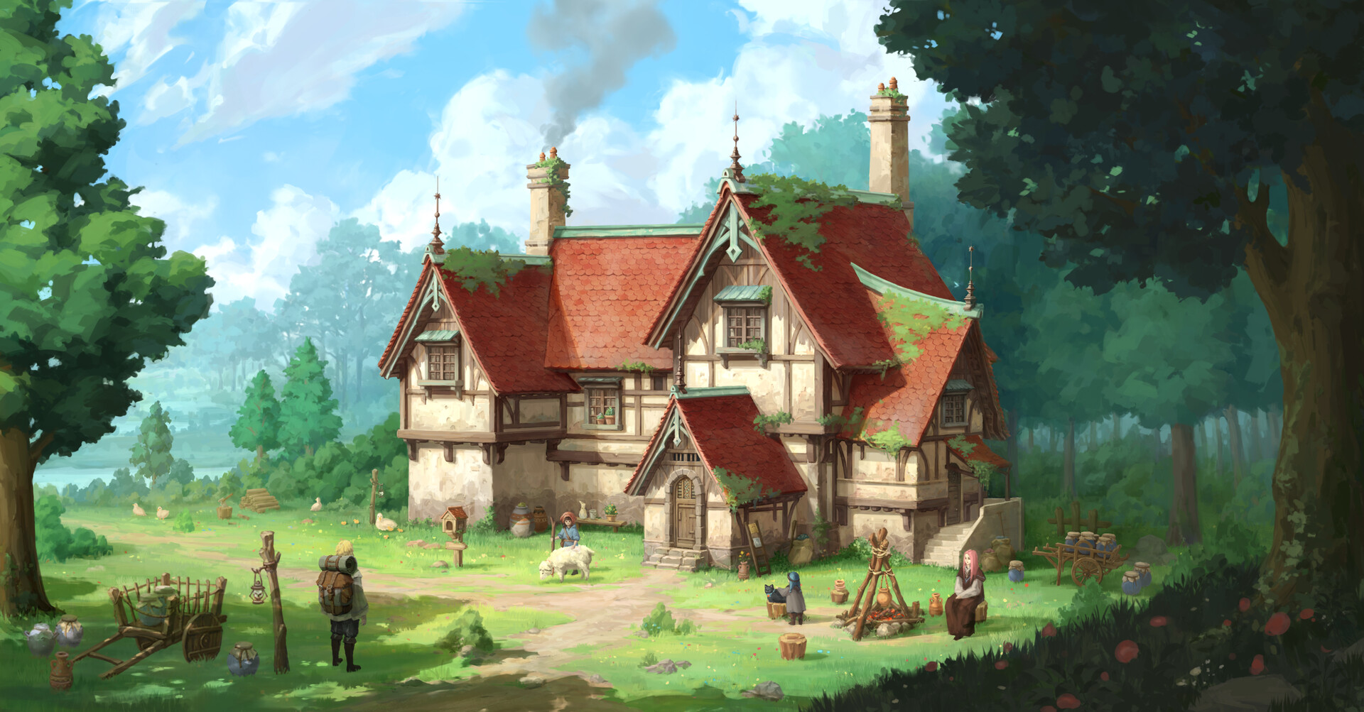 artstation-a-rural-house