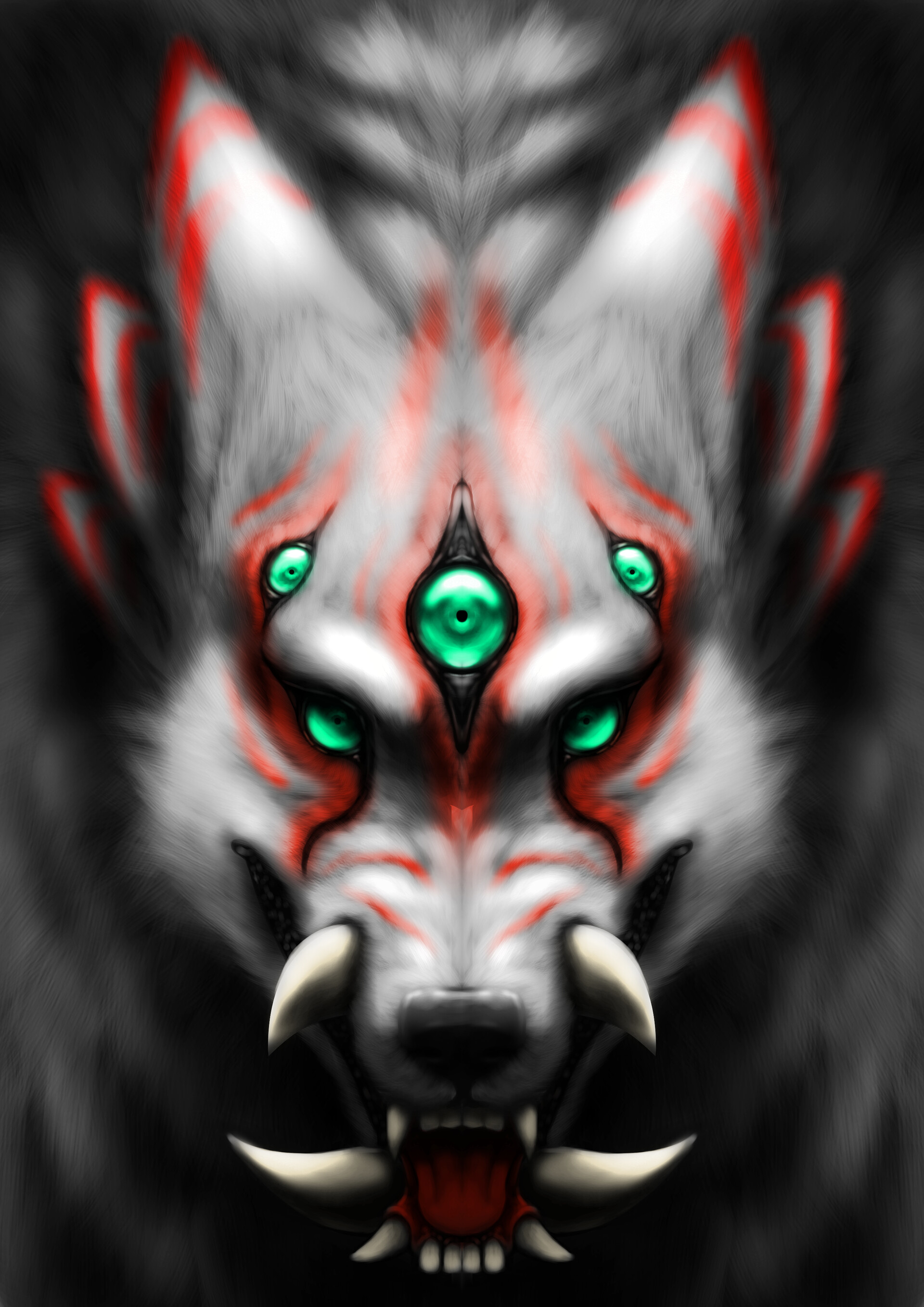 Dark Wolf Anime HD phone wallpaper | Pxfuel
