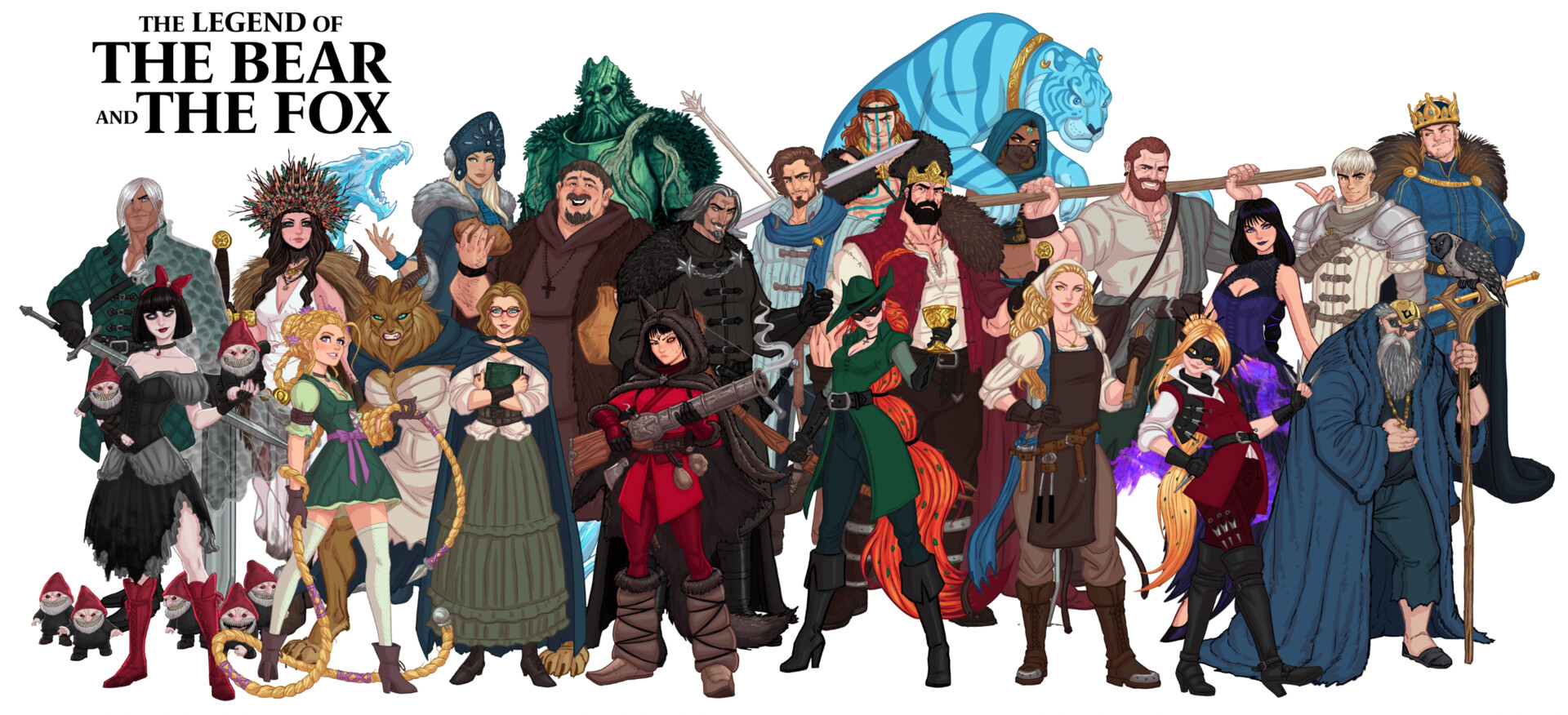 Arturo aguirre art the legend of the bear and the fox the hound