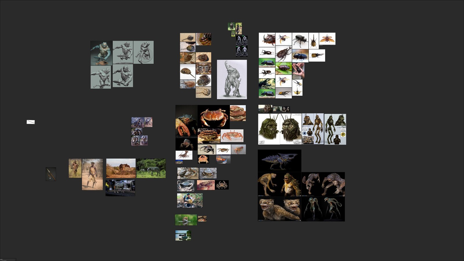 Reference board. Inspired by nature and great artwork from artists around the world. 