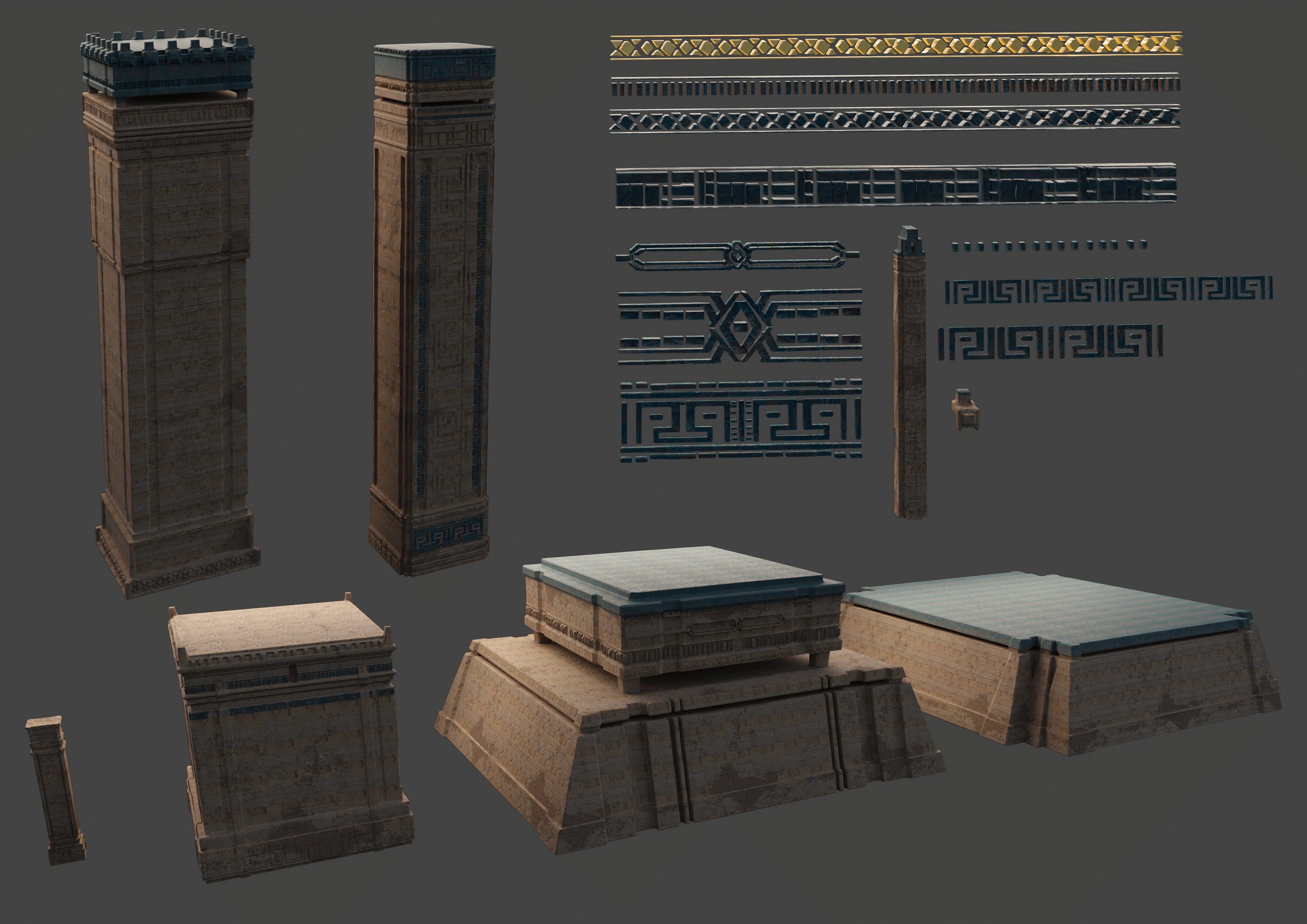 Assets created in 3dcoat &amp; Blender