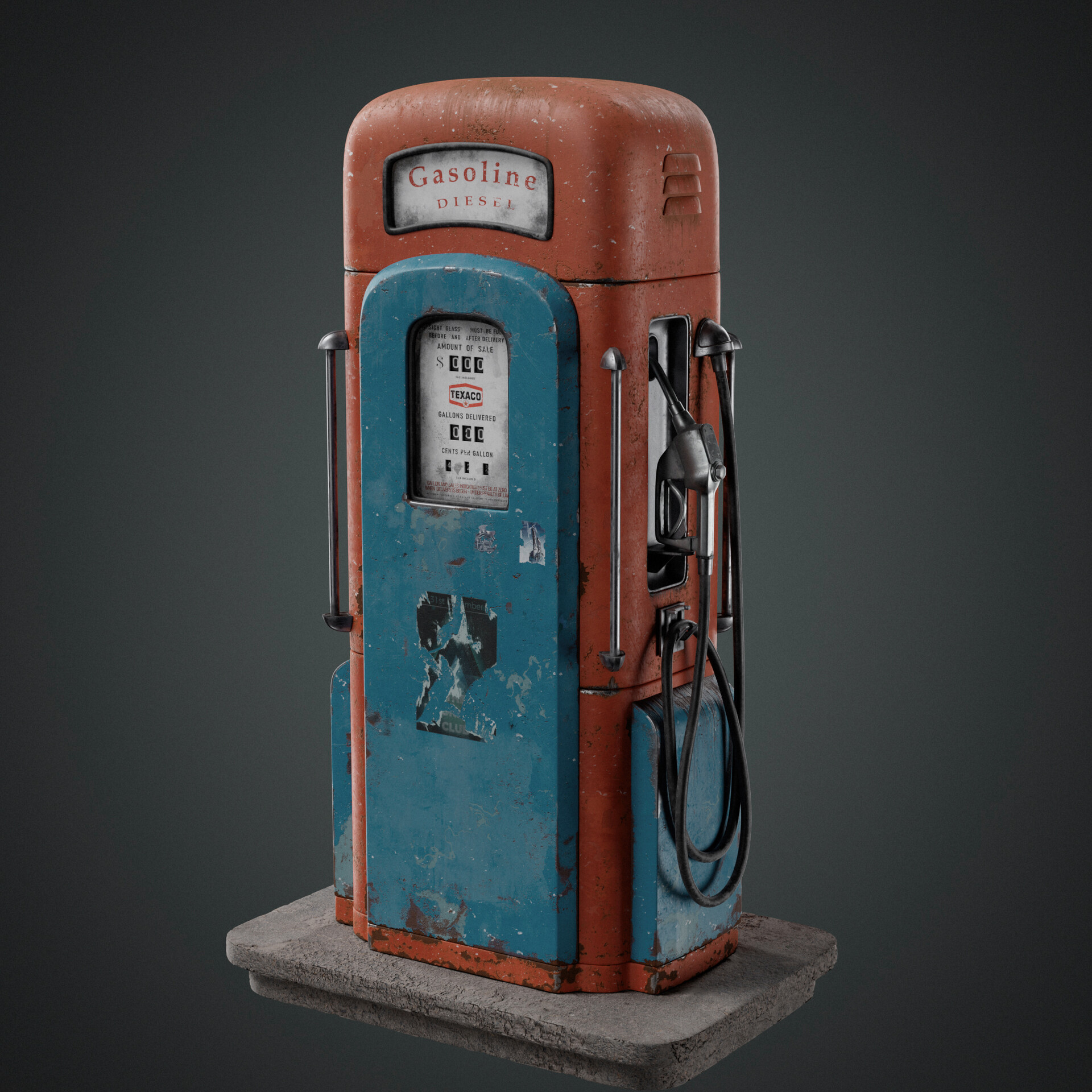 ArtStation - Gas pump old