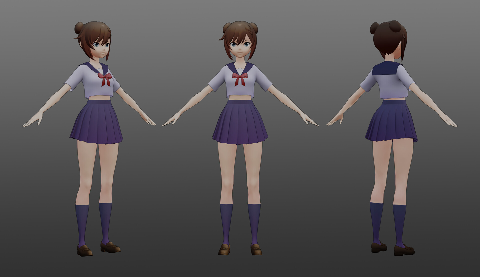 ArtStation - 3D Anime school character generator