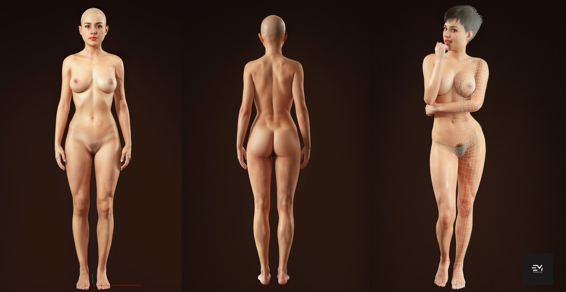 ArtStation - Body Anatomy Sculpting a Metahuman (Nude contents)