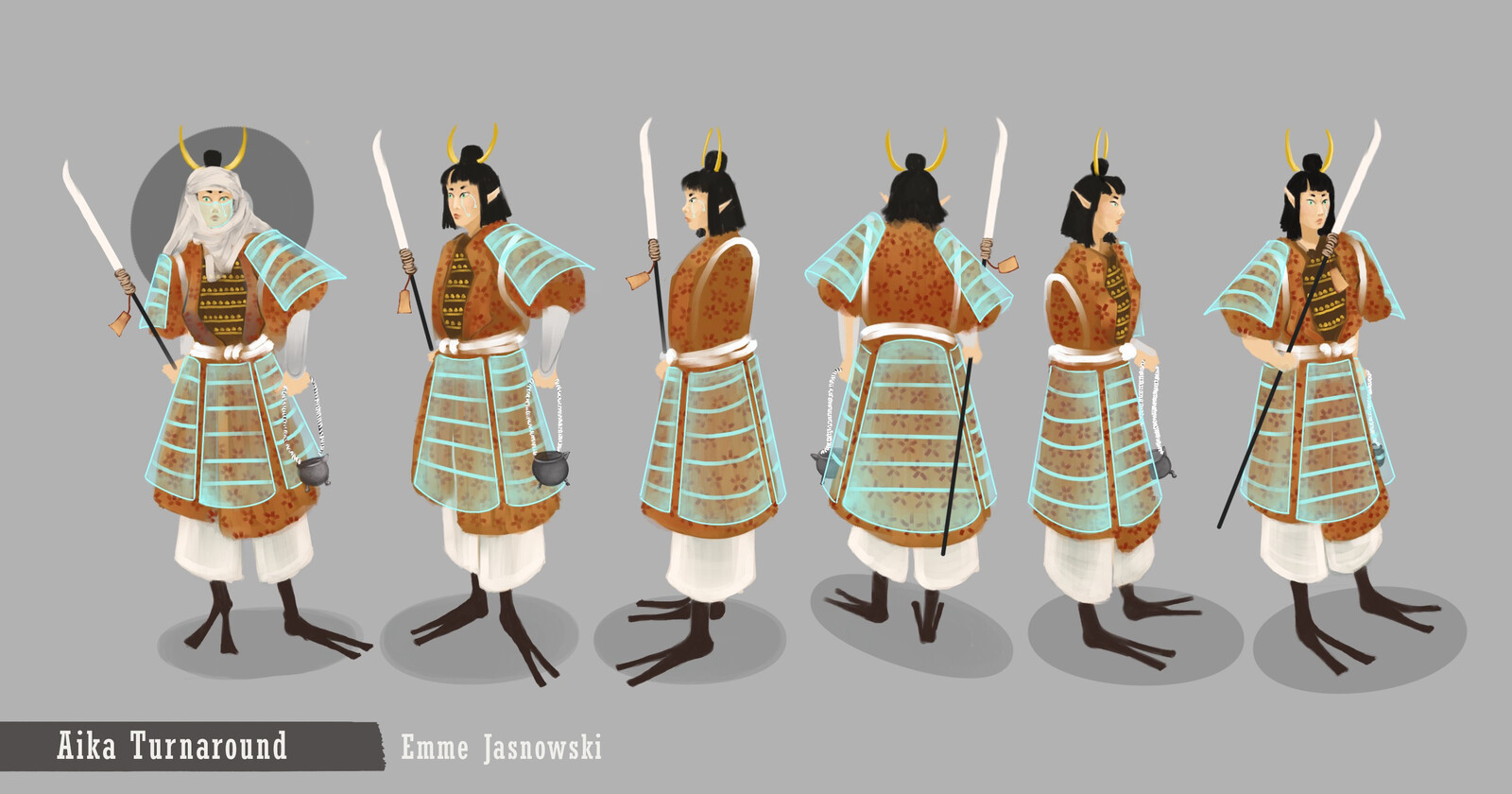 Aika: Character Turnarounds