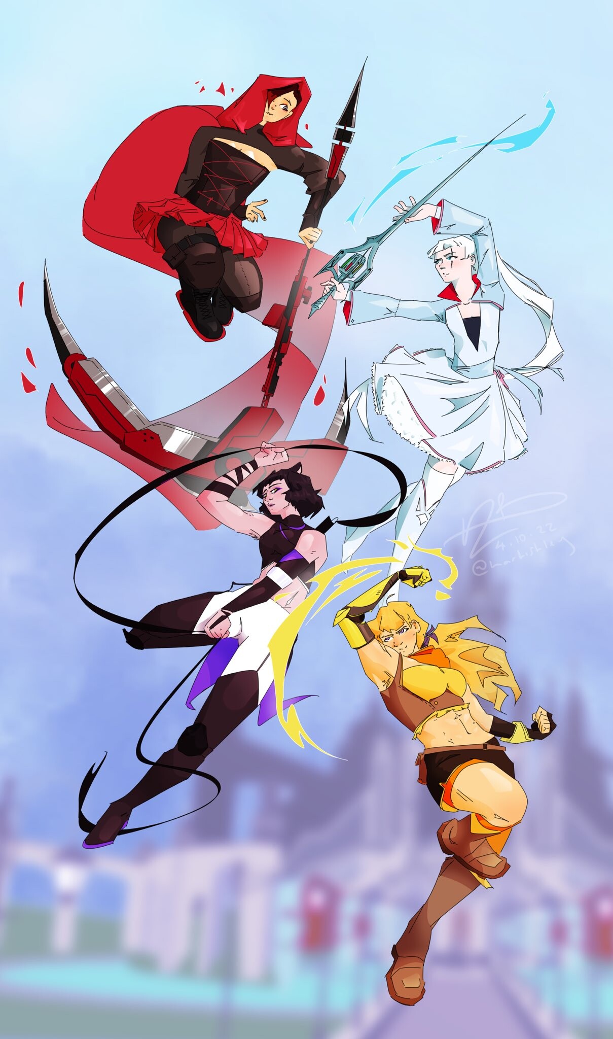 ArtStation RWBY Character Redesigns Poster artstation-rwby-character-redesigns-poster