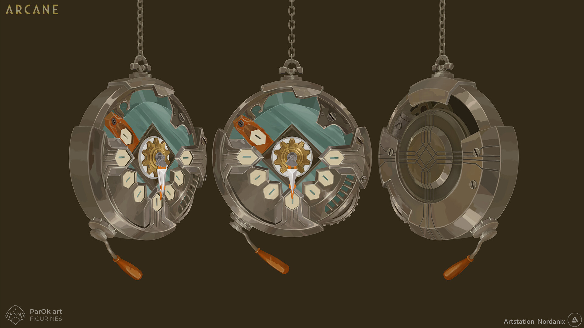 Artstation arcane ekko pocket watch