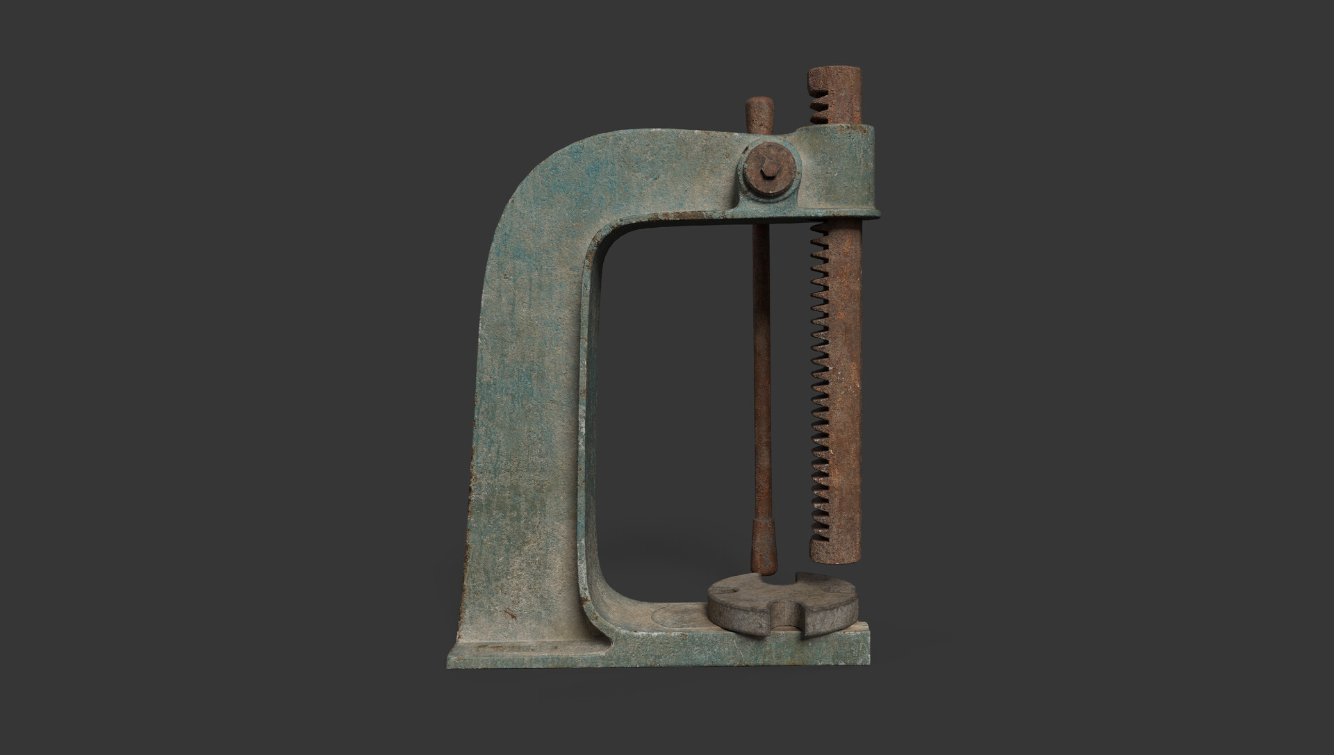 Rusty outlet arbor press